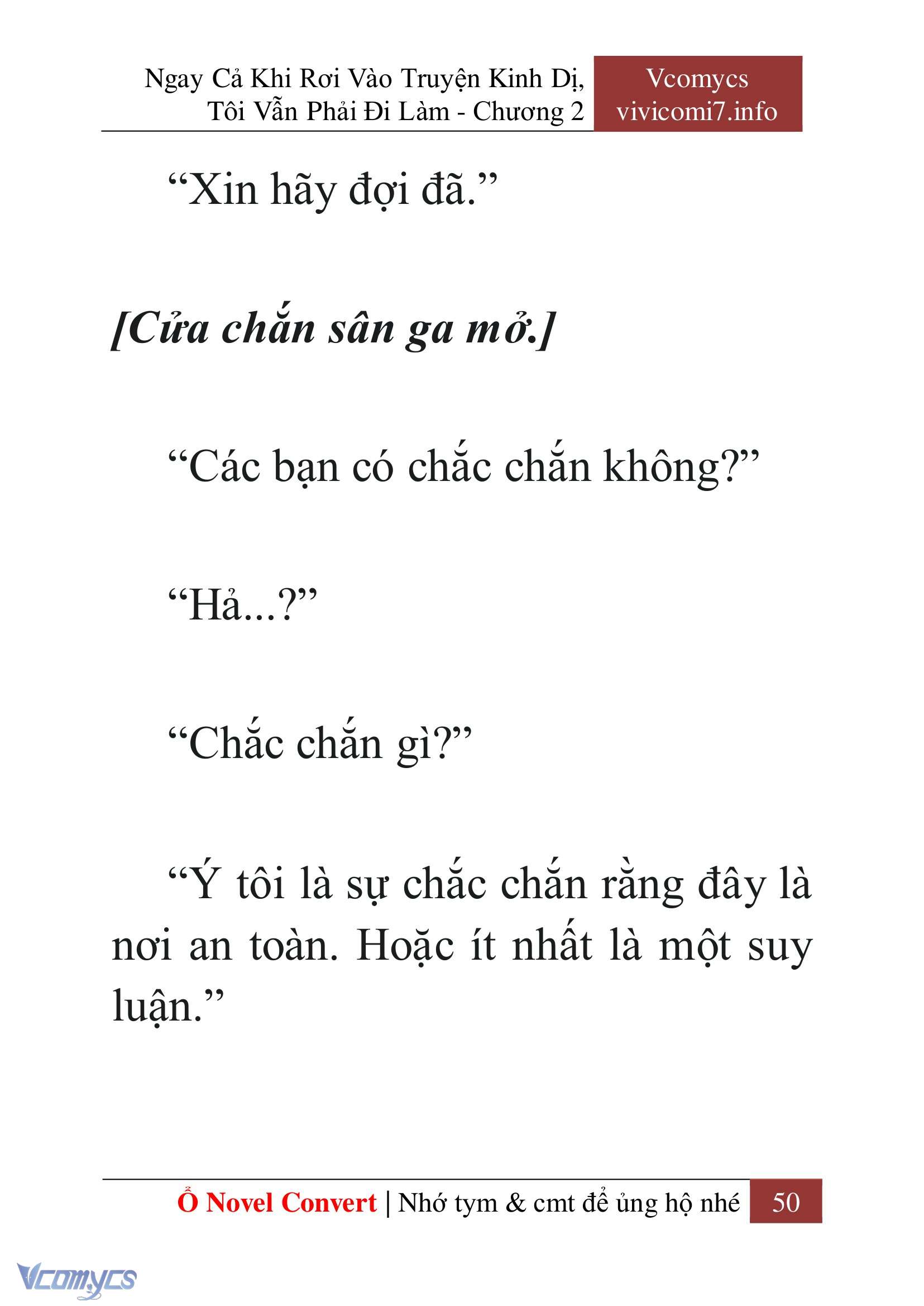 [Novel] Ngay Cả Khi Rơi Vào Truyện Kinh Dị, Tôi Vẫn Phải Đi Làm Chap 2 - Trang 2