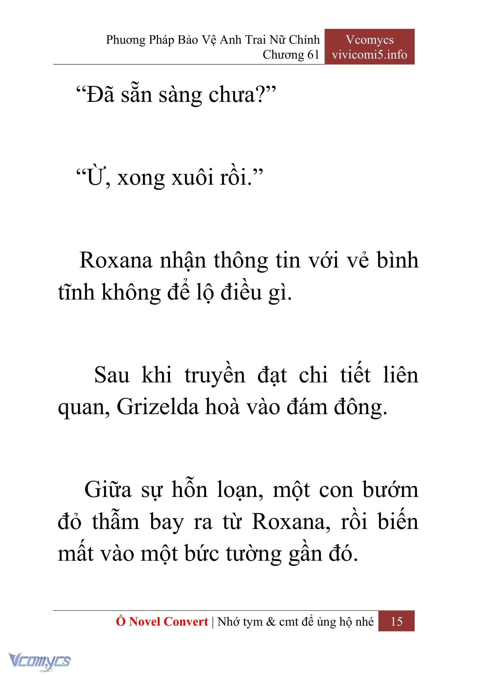 [Novel] Phương Pháp Bảo Vệ Anh Trai Nữ Chính Chap 61 - Trang 2