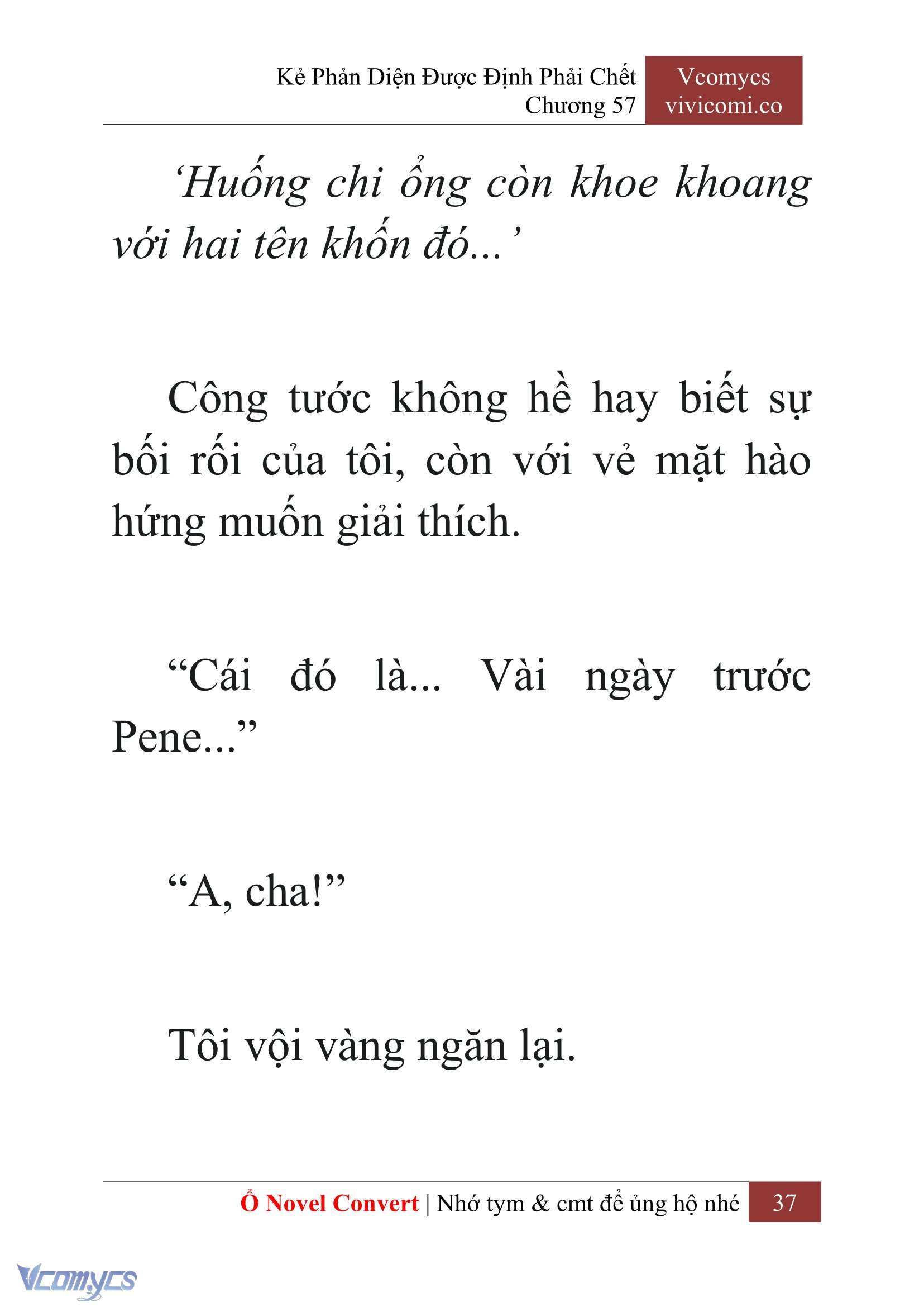 [Novel] Kẻ Phản Diện Được Định Phải Chết Chap 57 - Trang 2