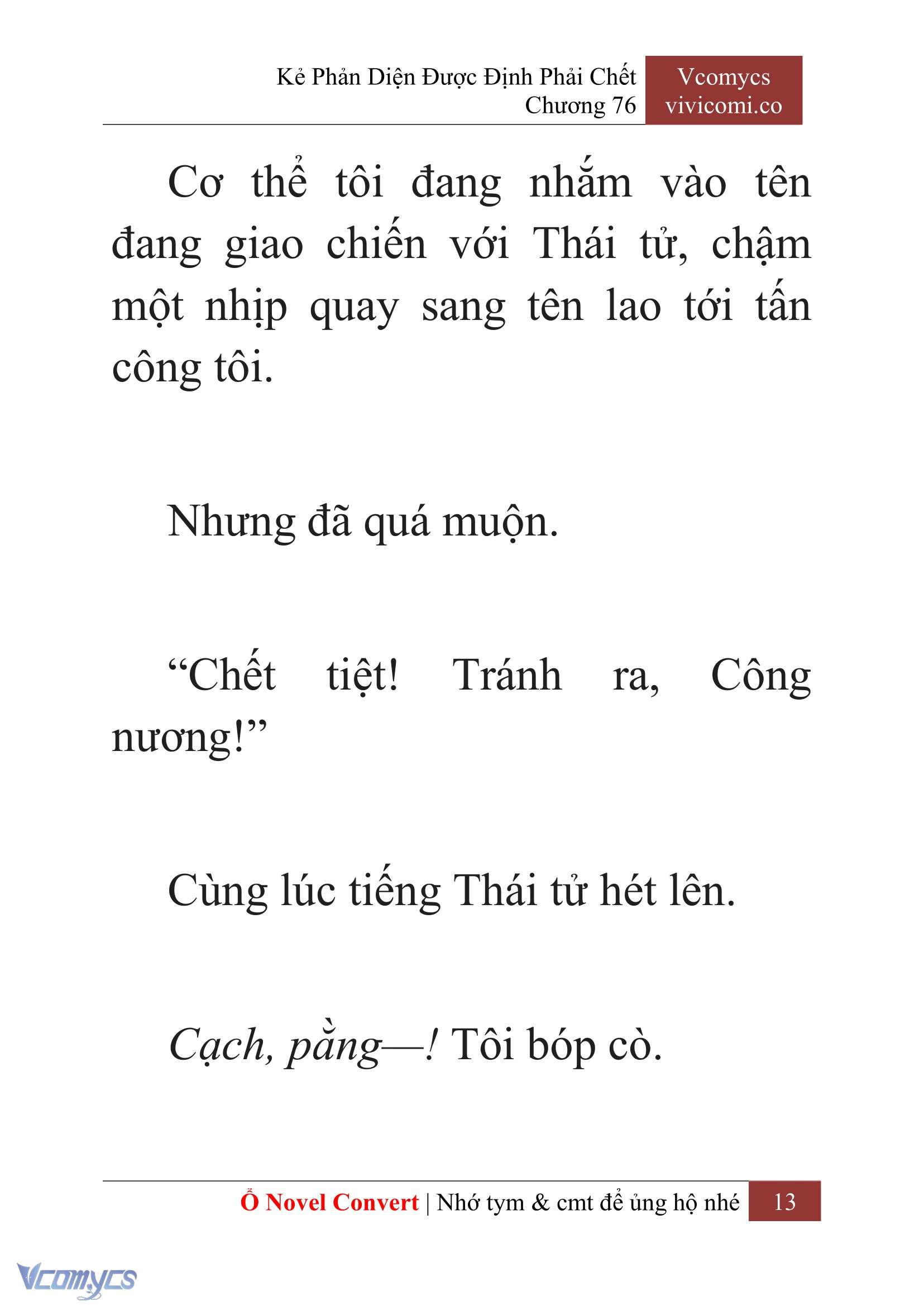 [Novel] Kẻ Phản Diện Được Định Phải Chết Chap 76 - Next Chap 77