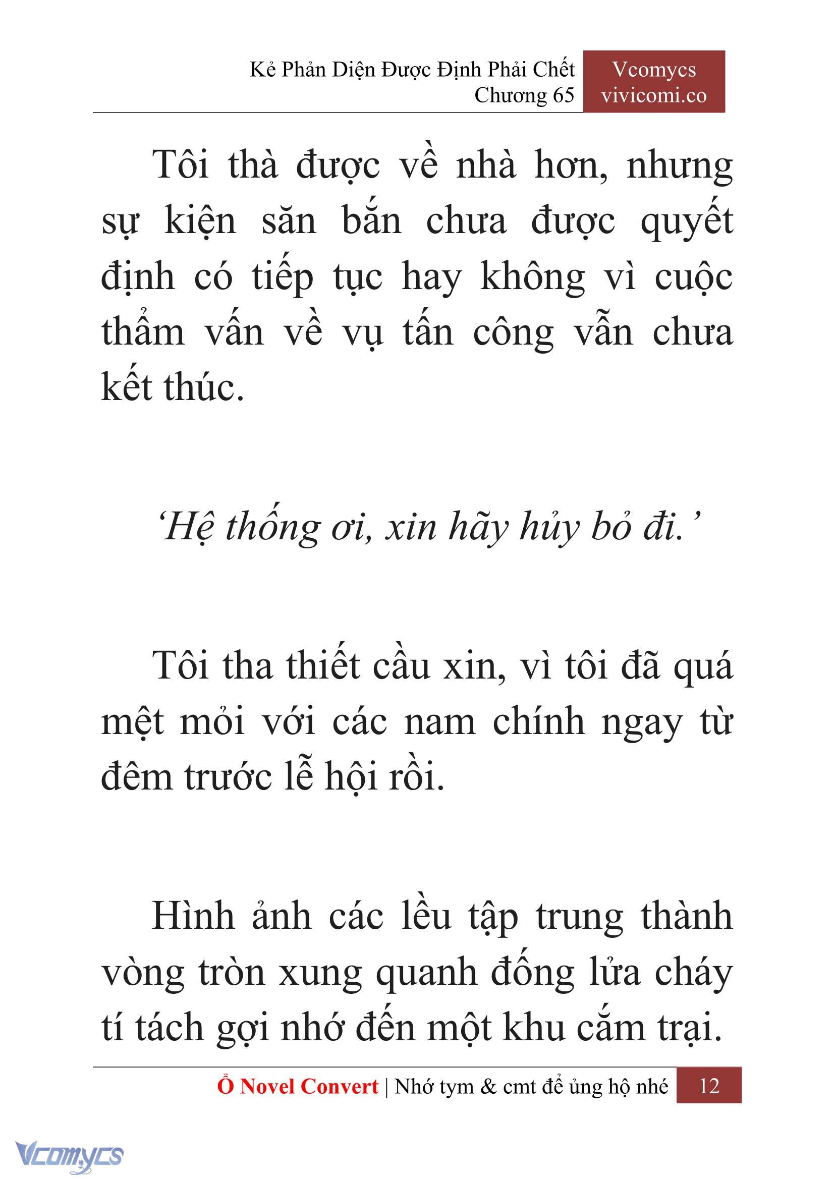 [Novel] Kẻ Phản Diện Được Định Phải Chết Chap 65 - Next Chap 66