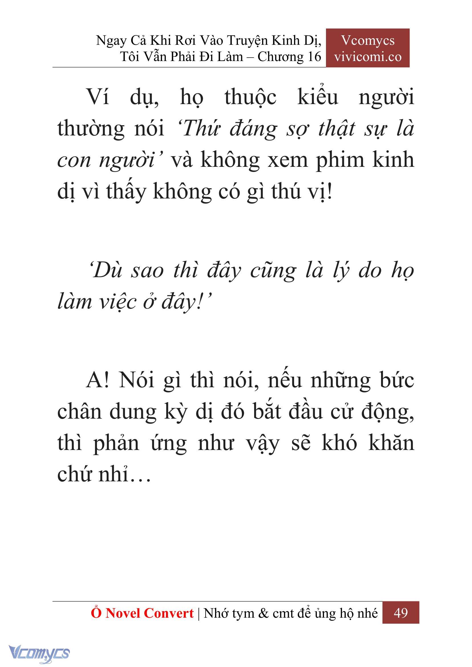 [Novel] Ngay Cả Khi Rơi Vào Truyện Kinh Dị, Tôi Vẫn Phải Đi Làm Chap 16 - Trang 2