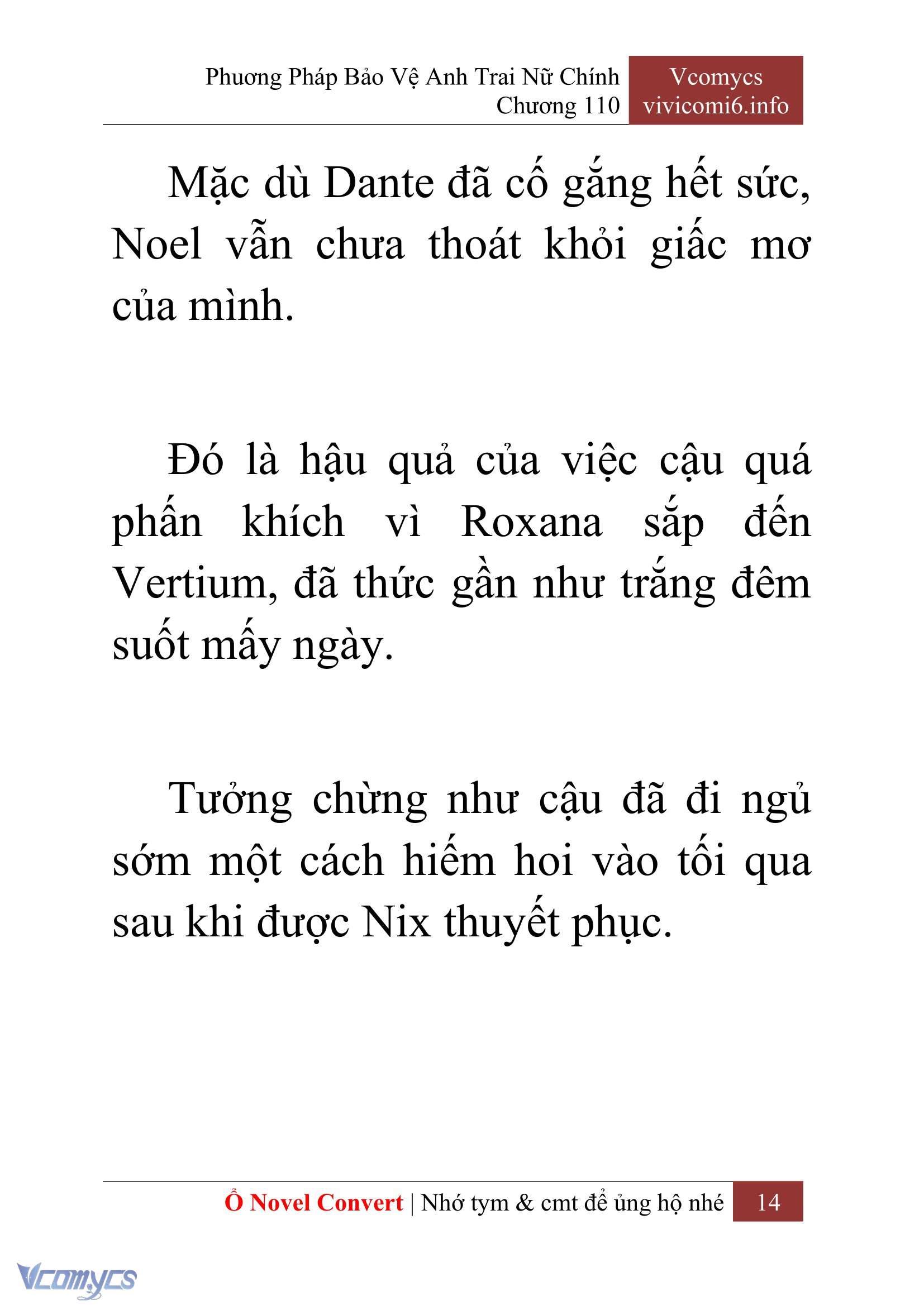 [Novel] Phương Pháp Bảo Vệ Anh Trai Nữ Chính Chap 110 - Trang 2