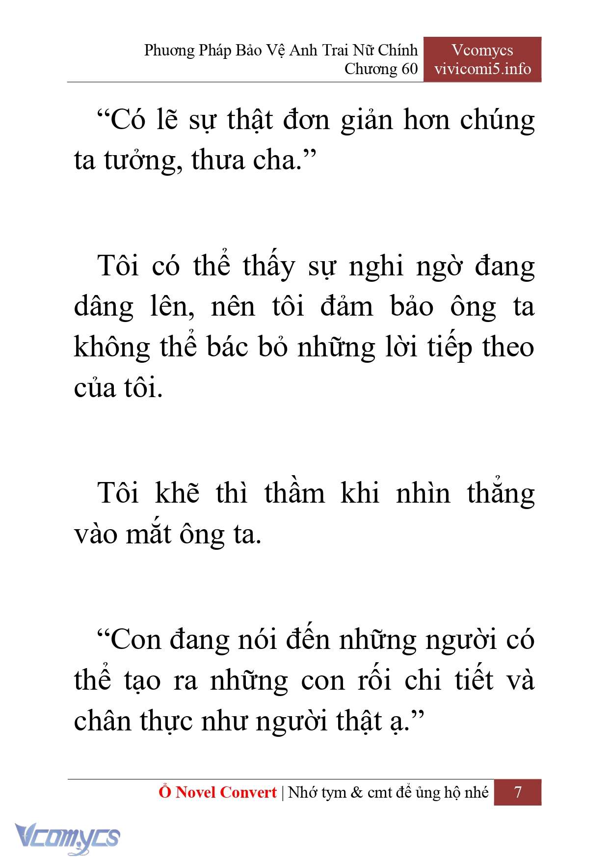 [Novel] Phương Pháp Bảo Vệ Anh Trai Nữ Chính Chap 60 - Trang 2