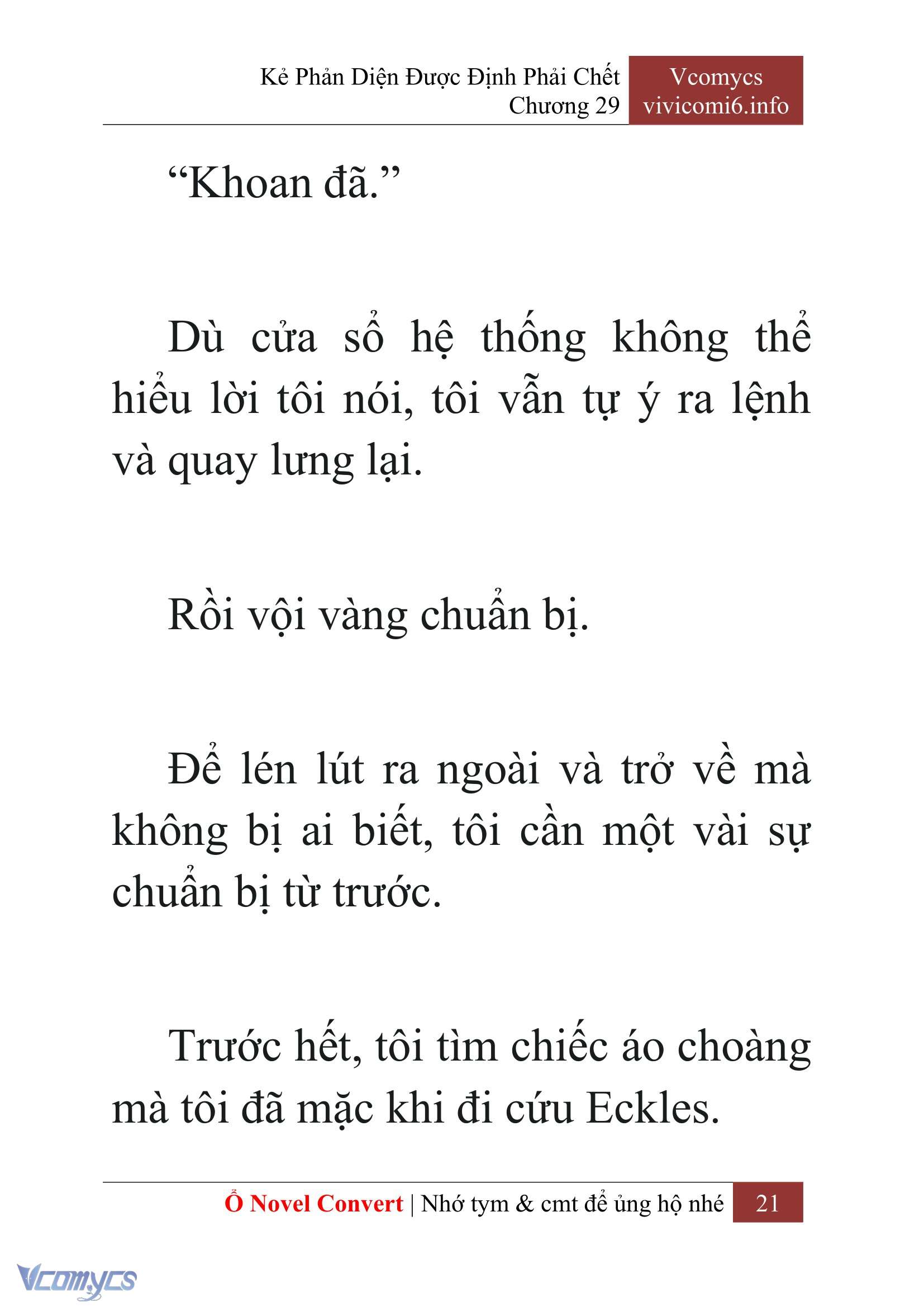 [Novel] Kẻ Phản Diện Được Định Phải Chết Chap 29 - Trang 2