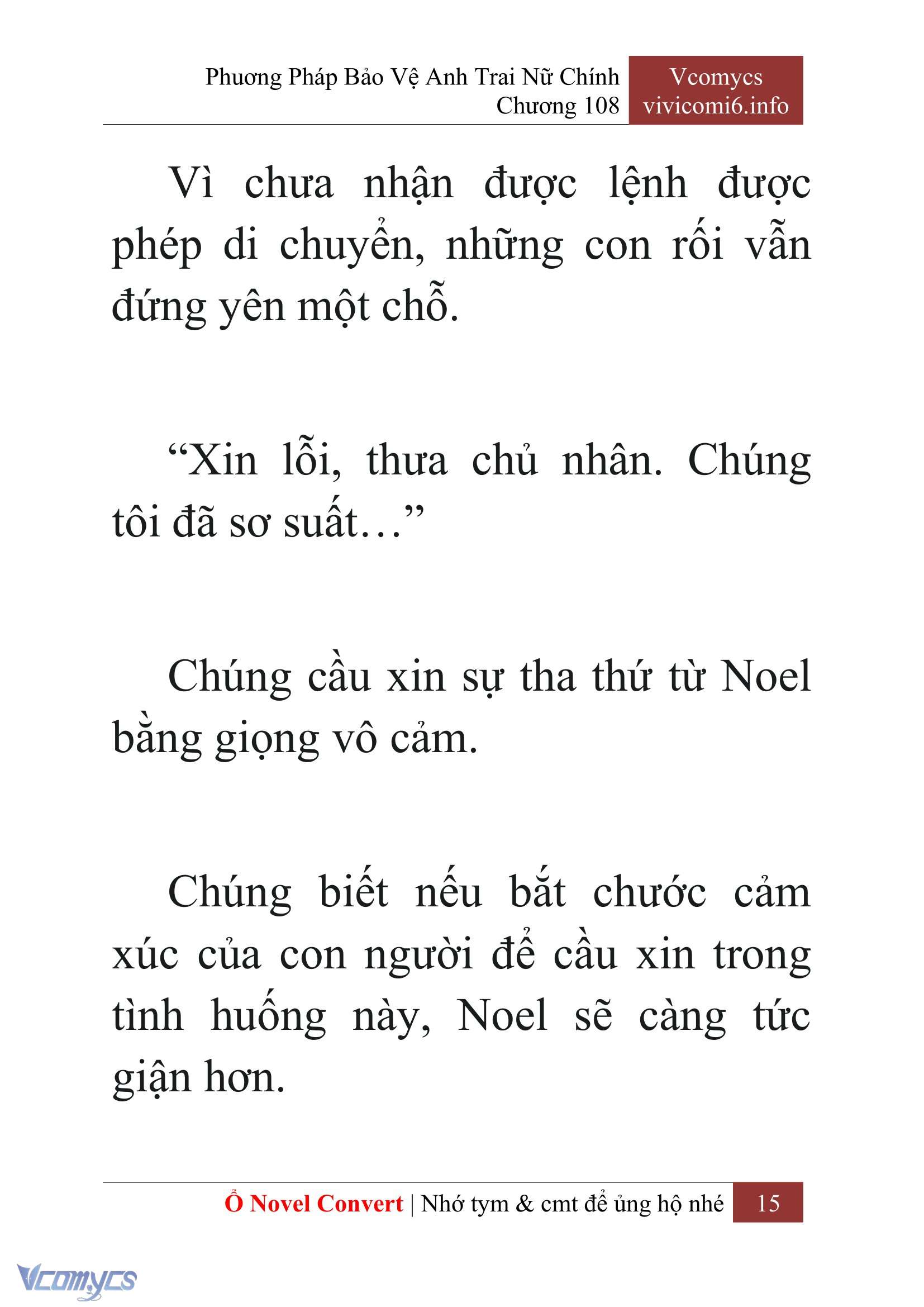 [Novel] Phương Pháp Bảo Vệ Anh Trai Nữ Chính Chap 108 - Trang 2