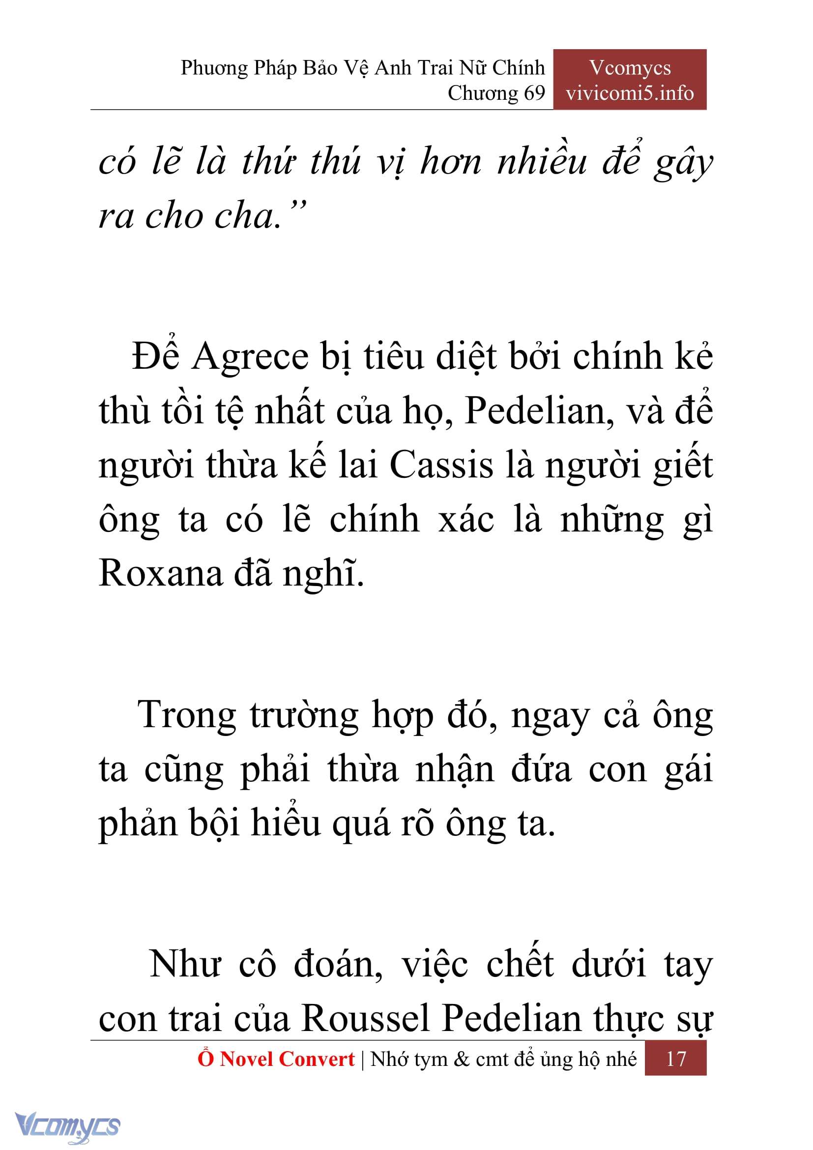 [Novel] Phương Pháp Bảo Vệ Anh Trai Nữ Chính Chap 69 - Trang 2