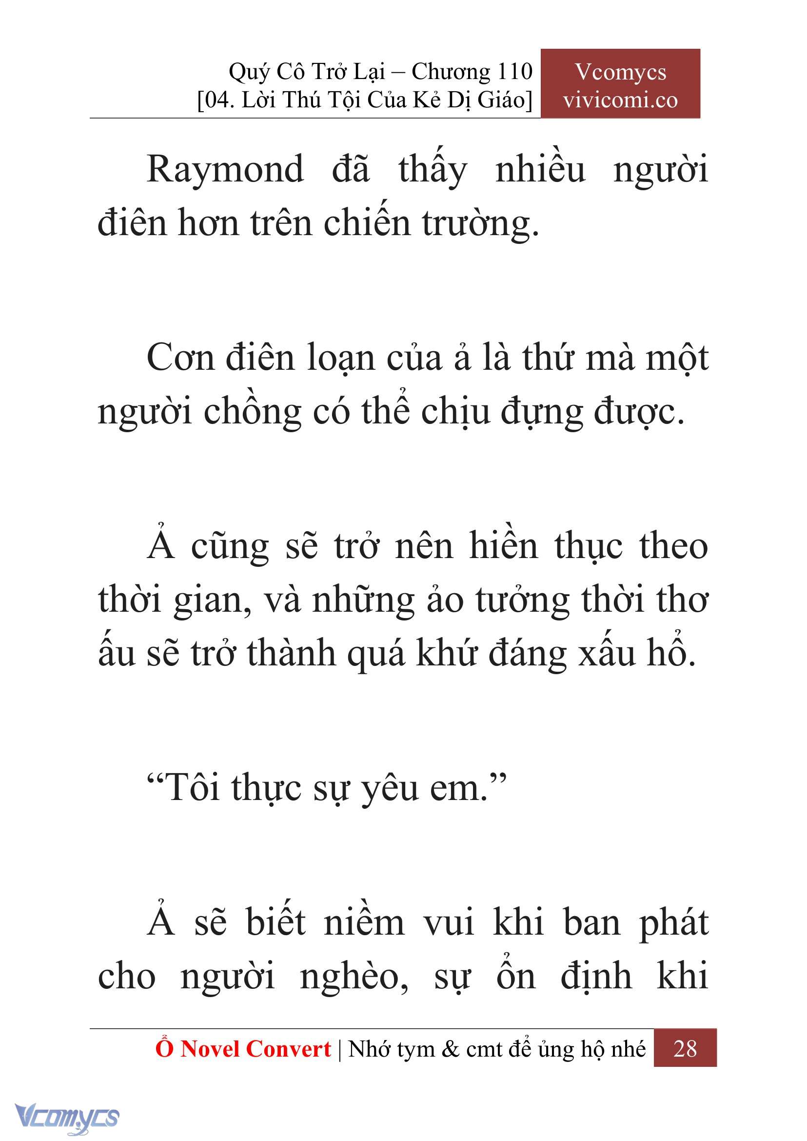 [Novel] Quý Cô Trở Lại Chap 110 - Trang 2