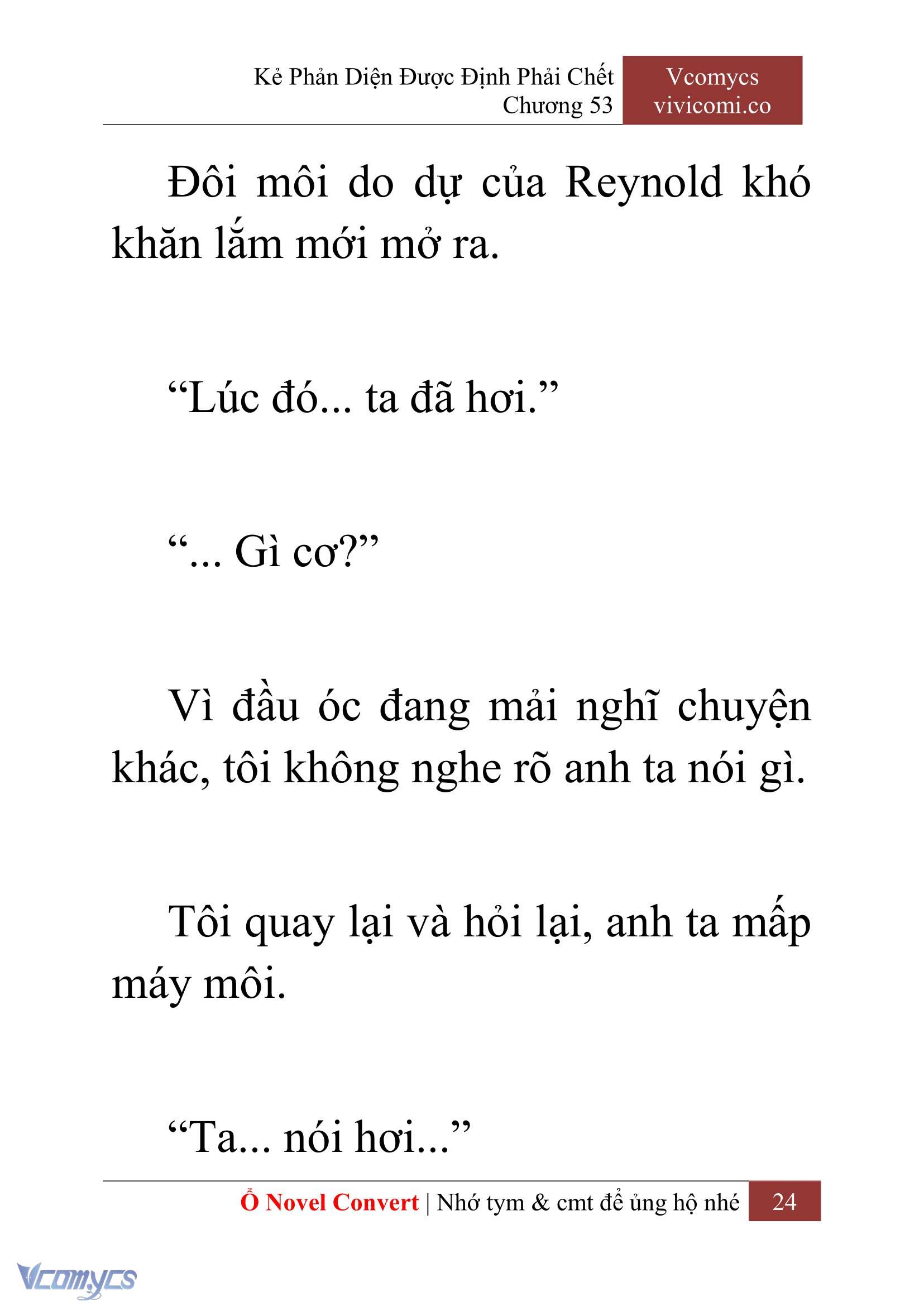 [Novel] Kẻ Phản Diện Được Định Phải Chết Chap 53 - Trang 2