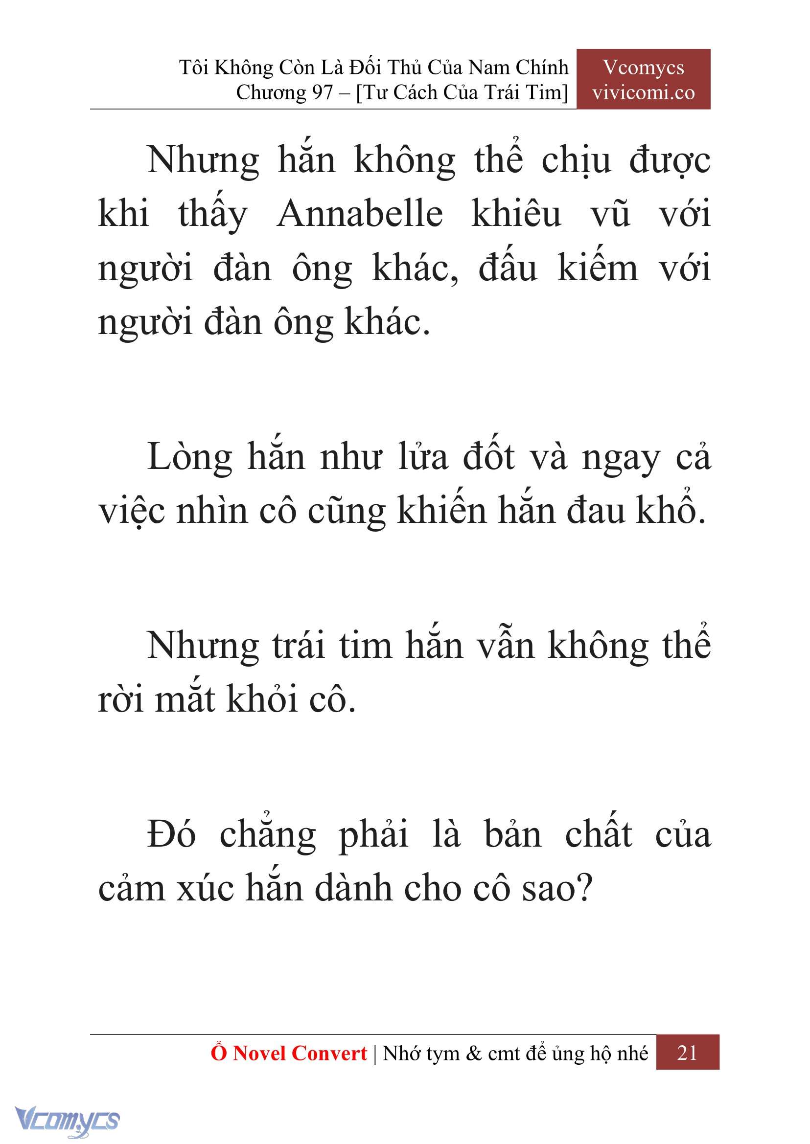 [Novel] Tôi Không Còn Là Đối Thủ Của Nam Chính Chap 97 - Trang 2