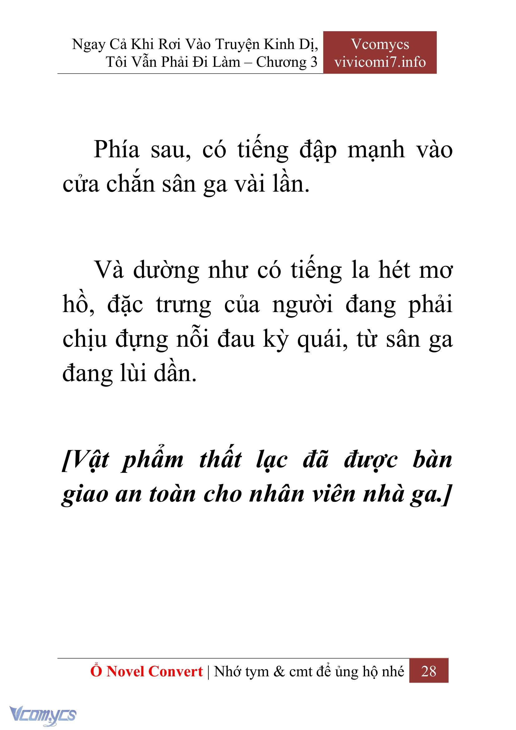 [Novel] Ngay Cả Khi Rơi Vào Truyện Kinh Dị, Tôi Vẫn Phải Đi Làm Chap 3 - Trang 2