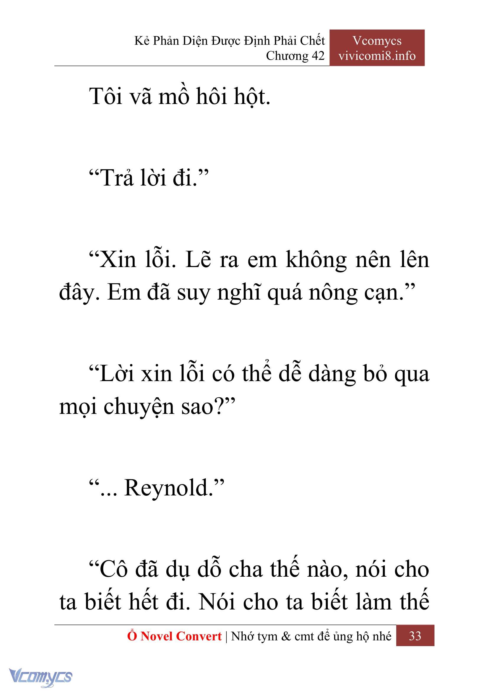 [Novel] Kẻ Phản Diện Được Định Phải Chết Chap 42 - Trang 2