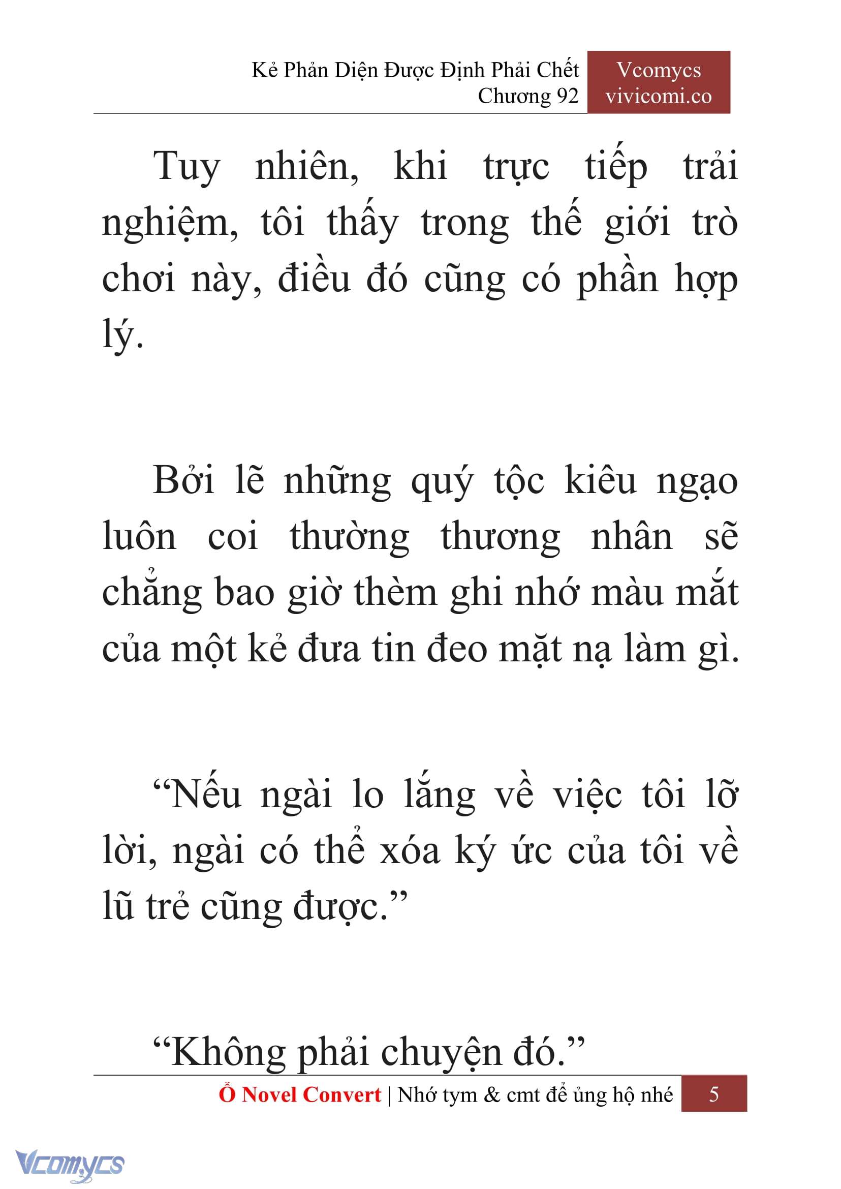 [Novel] Kẻ Phản Diện Được Định Phải Chết Chap 92 - Trang 2