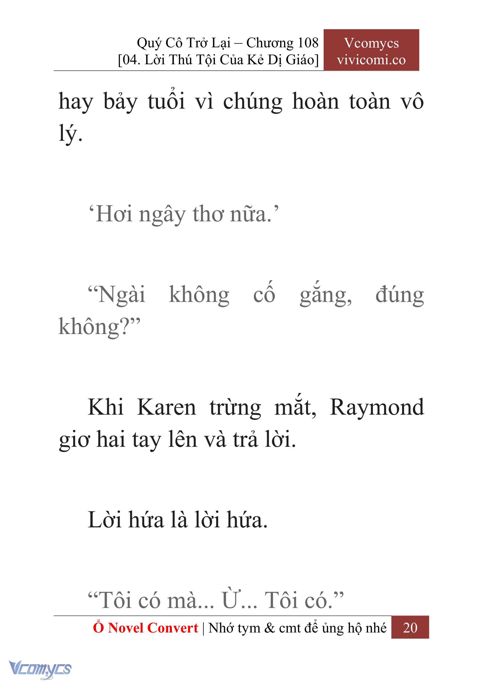 [Novel] Quý Cô Trở Lại Chap 108 - Trang 2