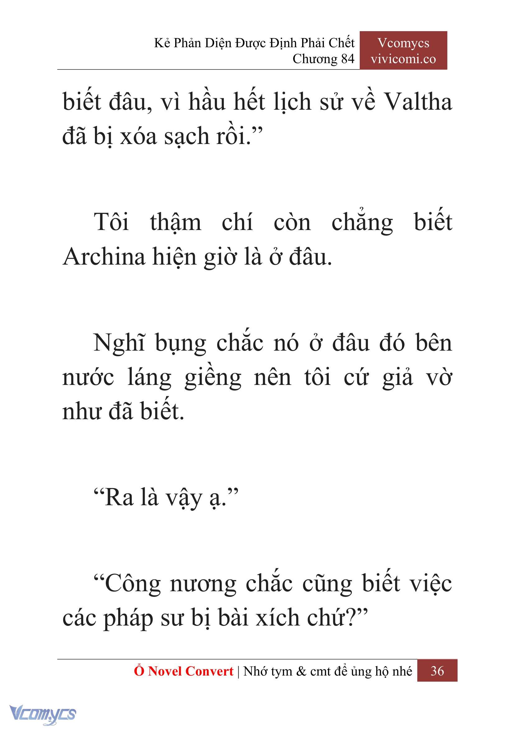 [Novel] Kẻ Phản Diện Được Định Phải Chết Chap 84 - Trang 2