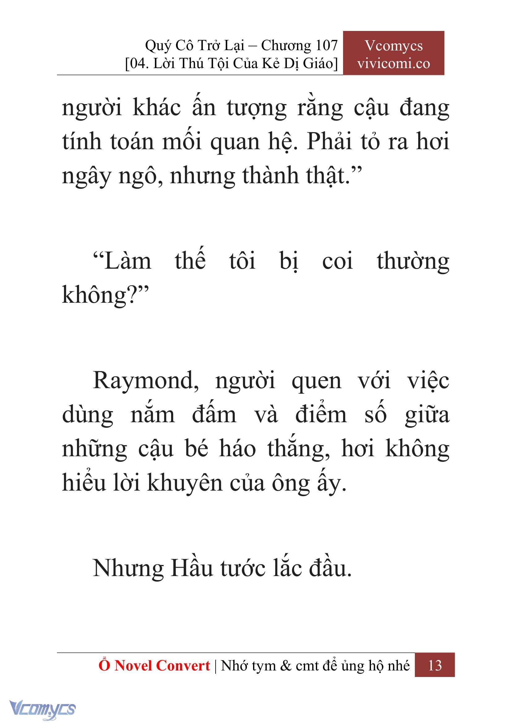 [Novel] Quý Cô Trở Lại Chap 107 - Trang 2