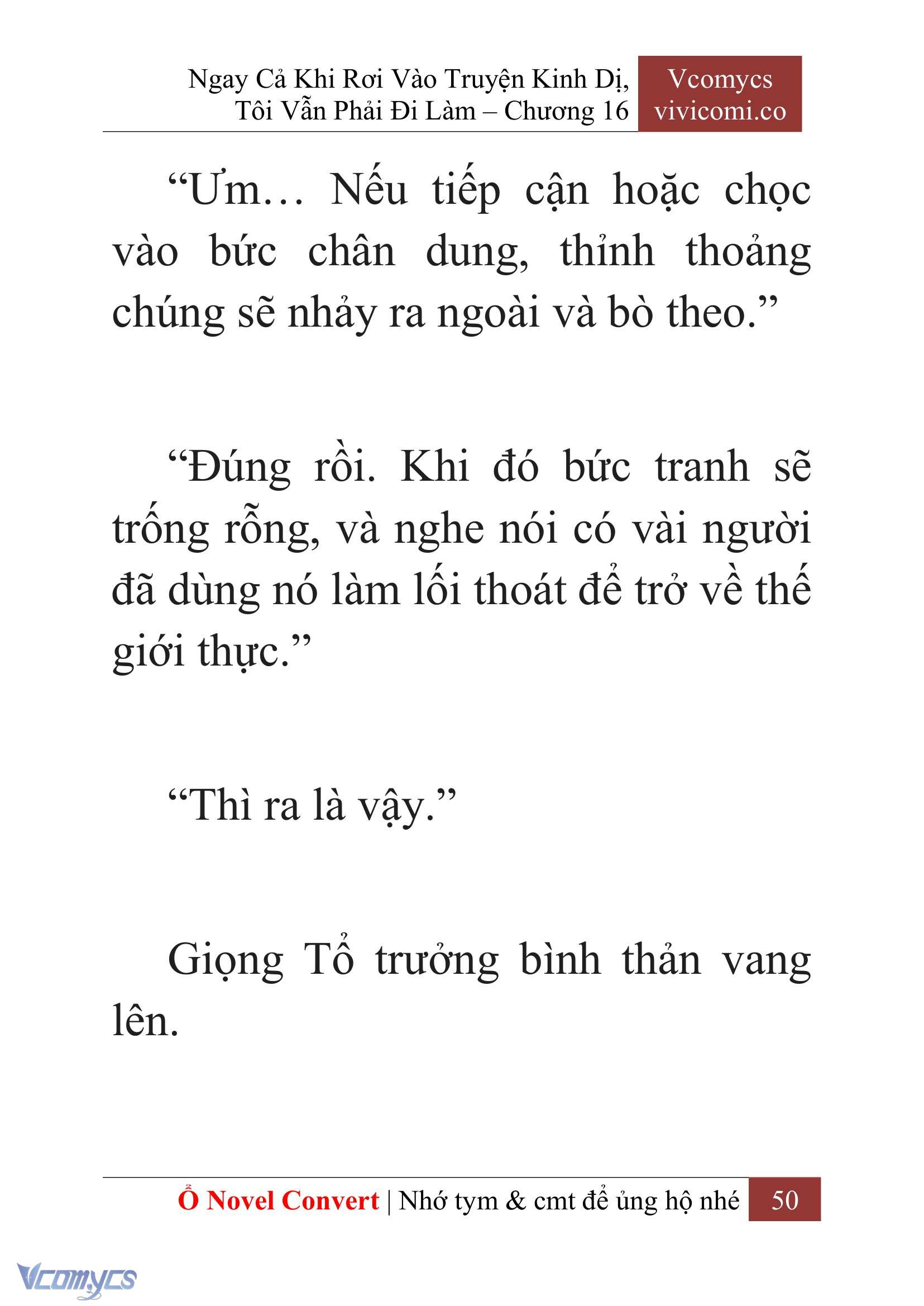 [Novel] Ngay Cả Khi Rơi Vào Truyện Kinh Dị, Tôi Vẫn Phải Đi Làm Chap 16 - Trang 2