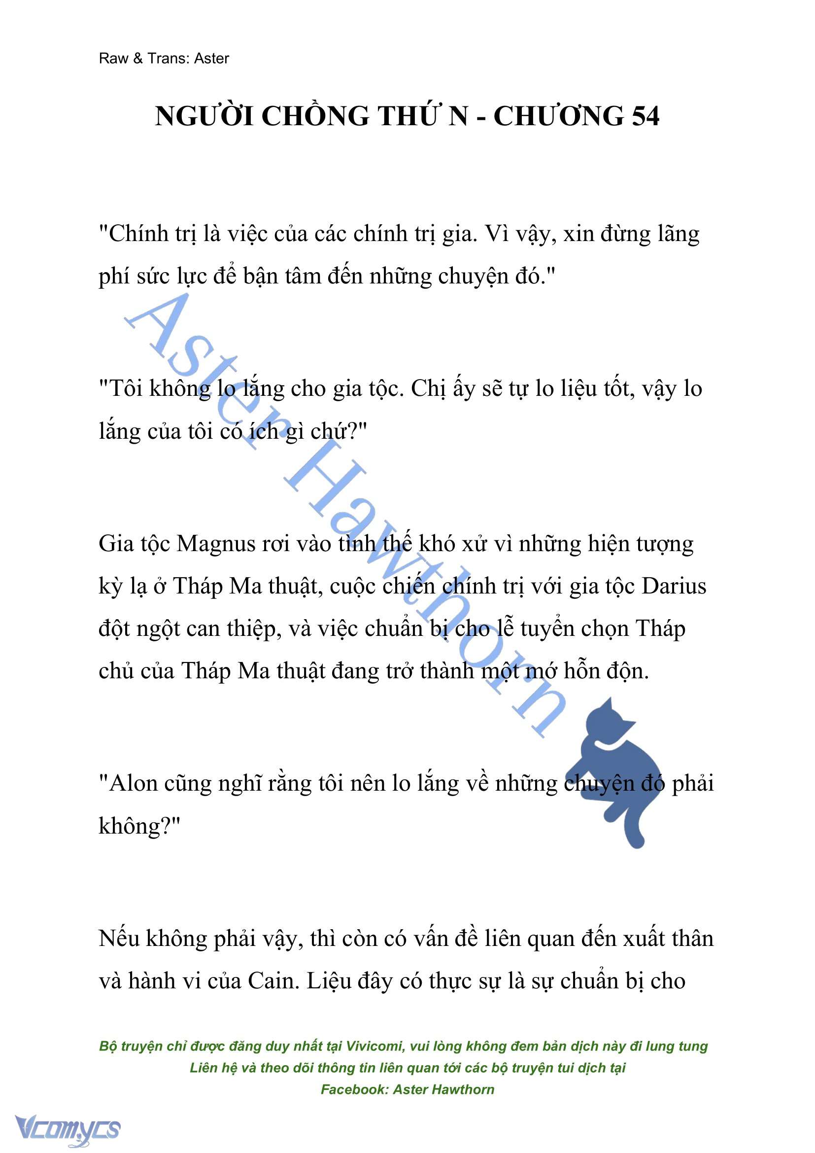 [NOVEL] Người Chồng Thứ N Chap 54 - Trang 2