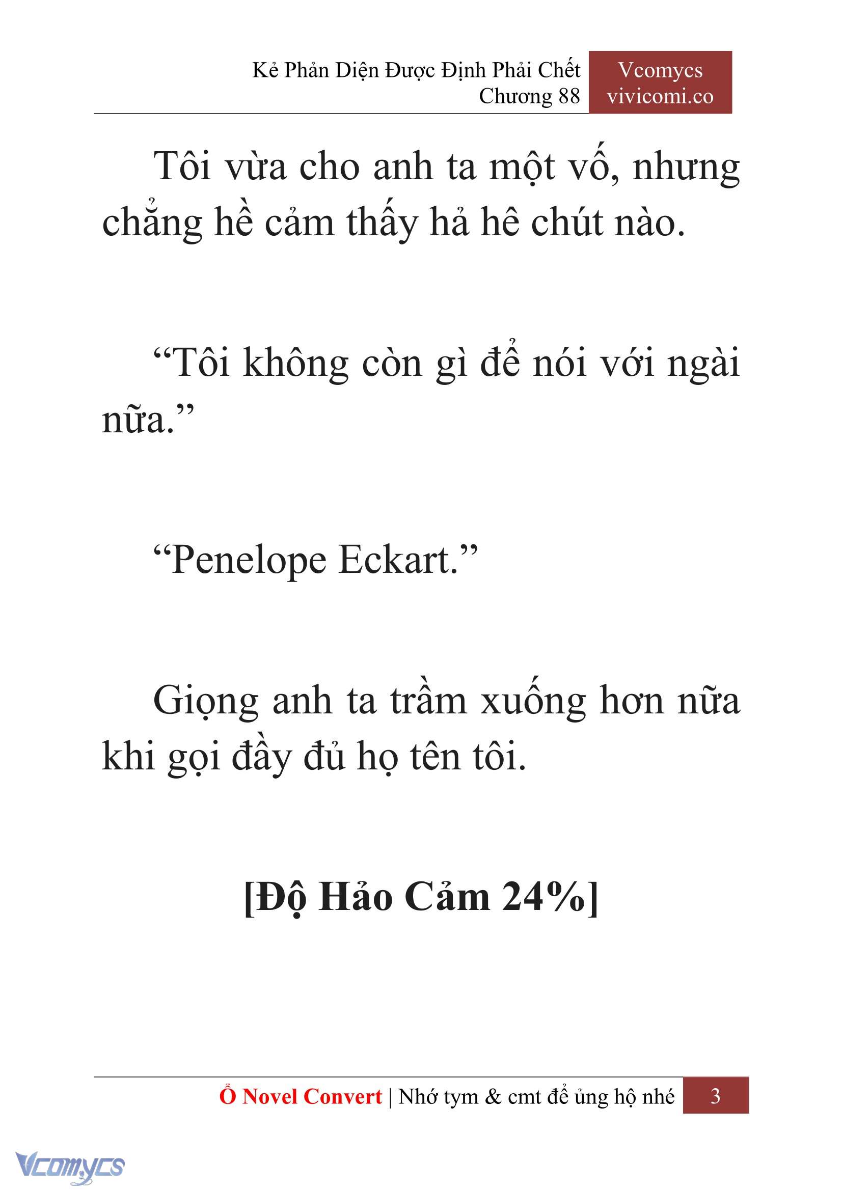 [Novel] Kẻ Phản Diện Được Định Phải Chết Chap 88 - Trang 2