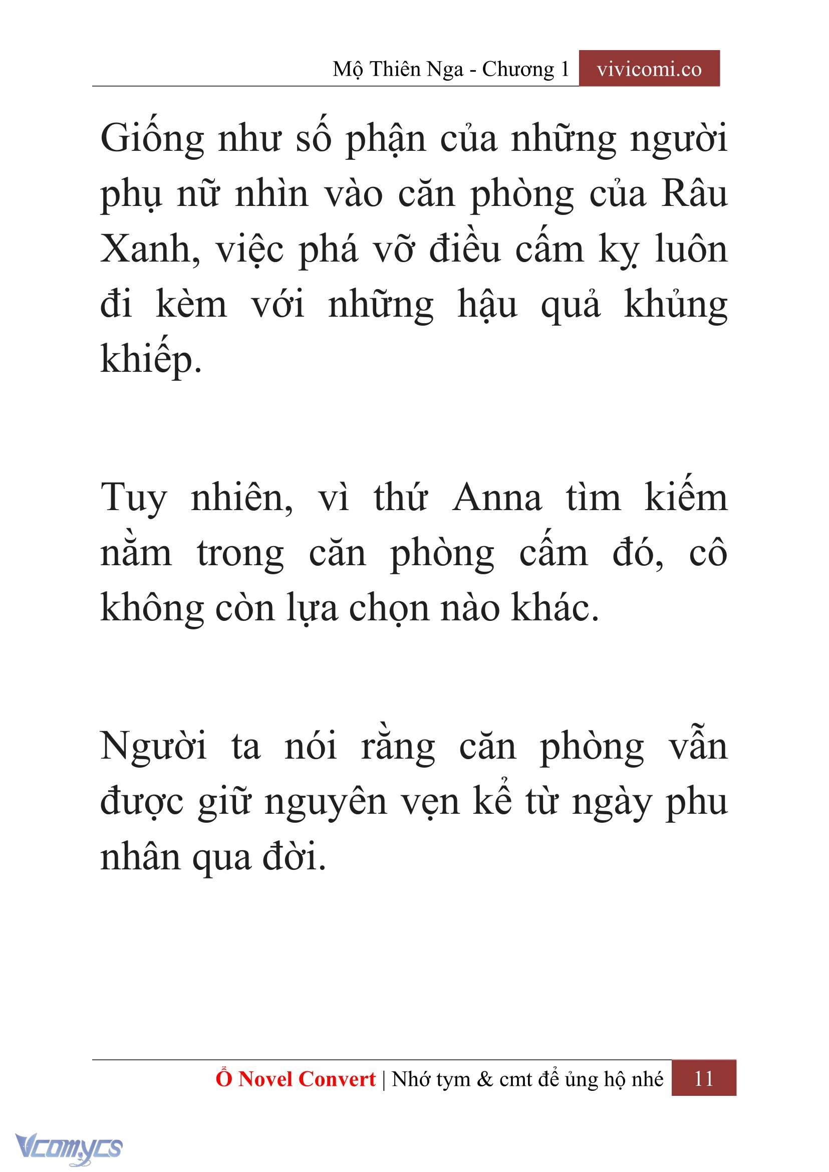 [Novel] Mộ Thiên Nga Chap 1 - Trang 2