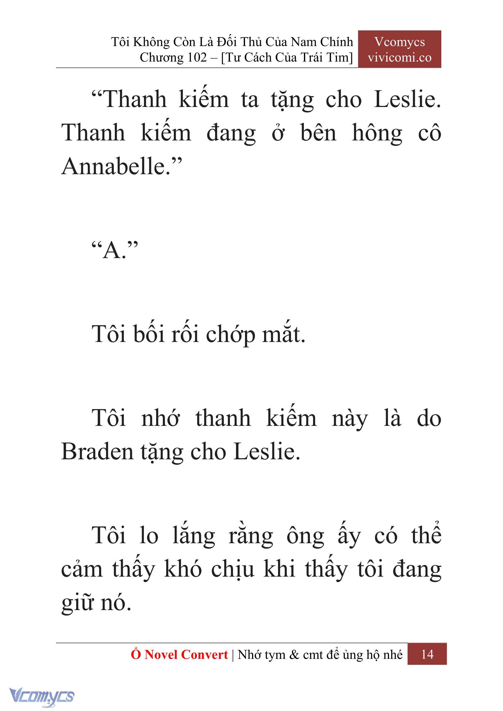 [Novel] Tôi Không Còn Là Đối Thủ Của Nam Chính Chap 102 - Trang 2