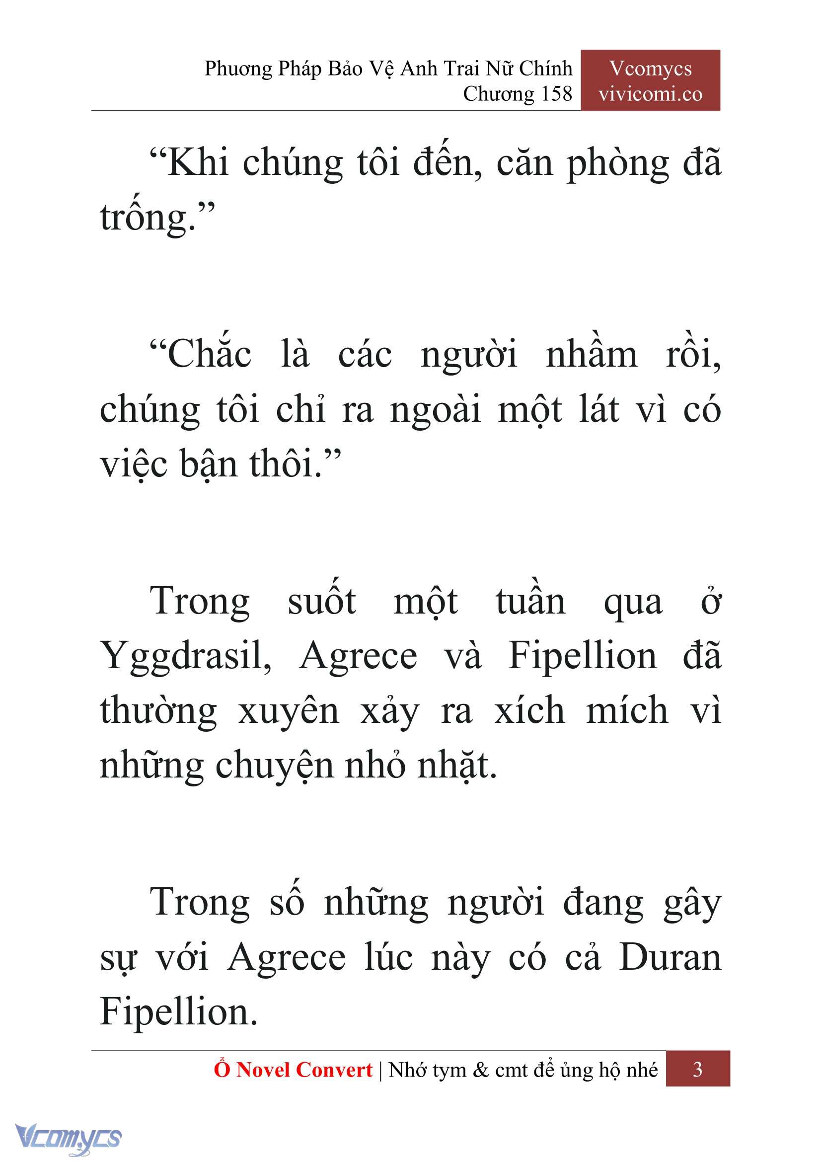 [Novel] Phương Pháp Bảo Vệ Anh Trai Nữ Chính Chap 158 - Trang 2