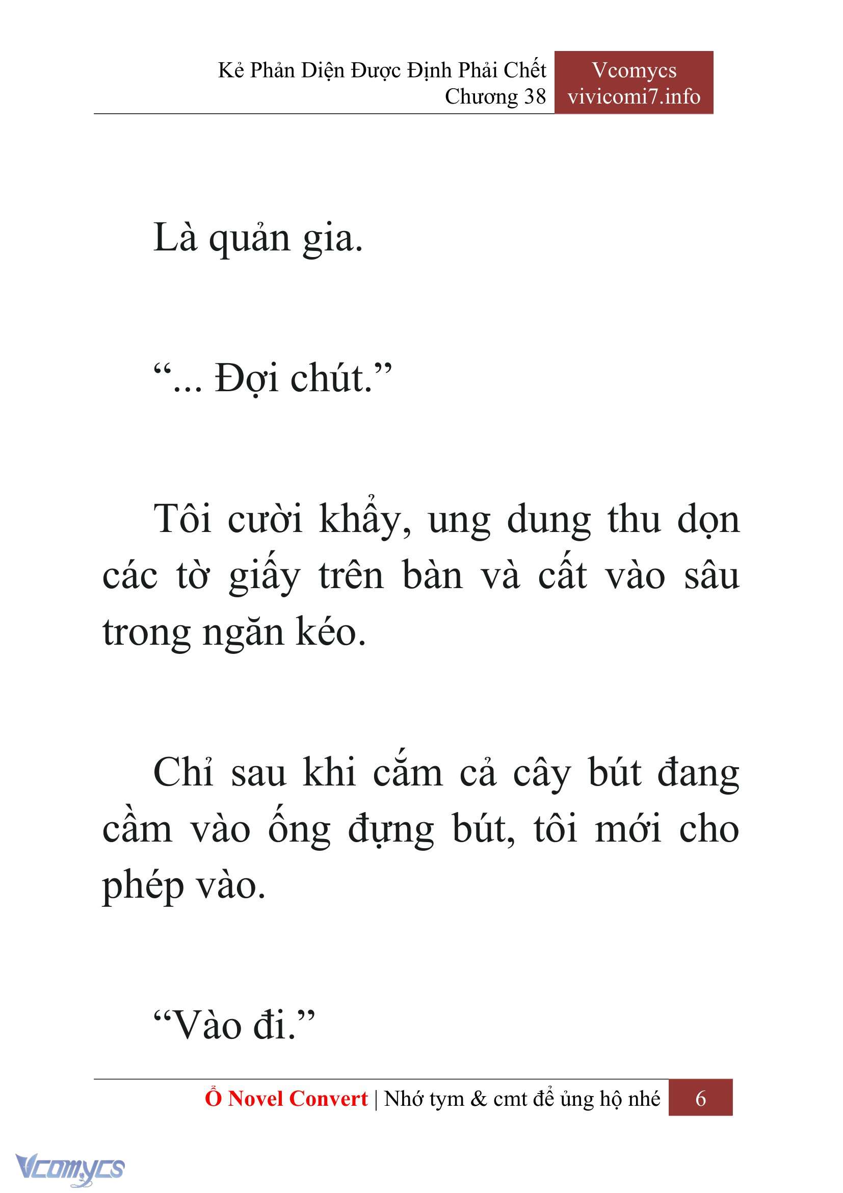 [Novel] Kẻ Phản Diện Được Định Phải Chết Chap 38 - Trang 2
