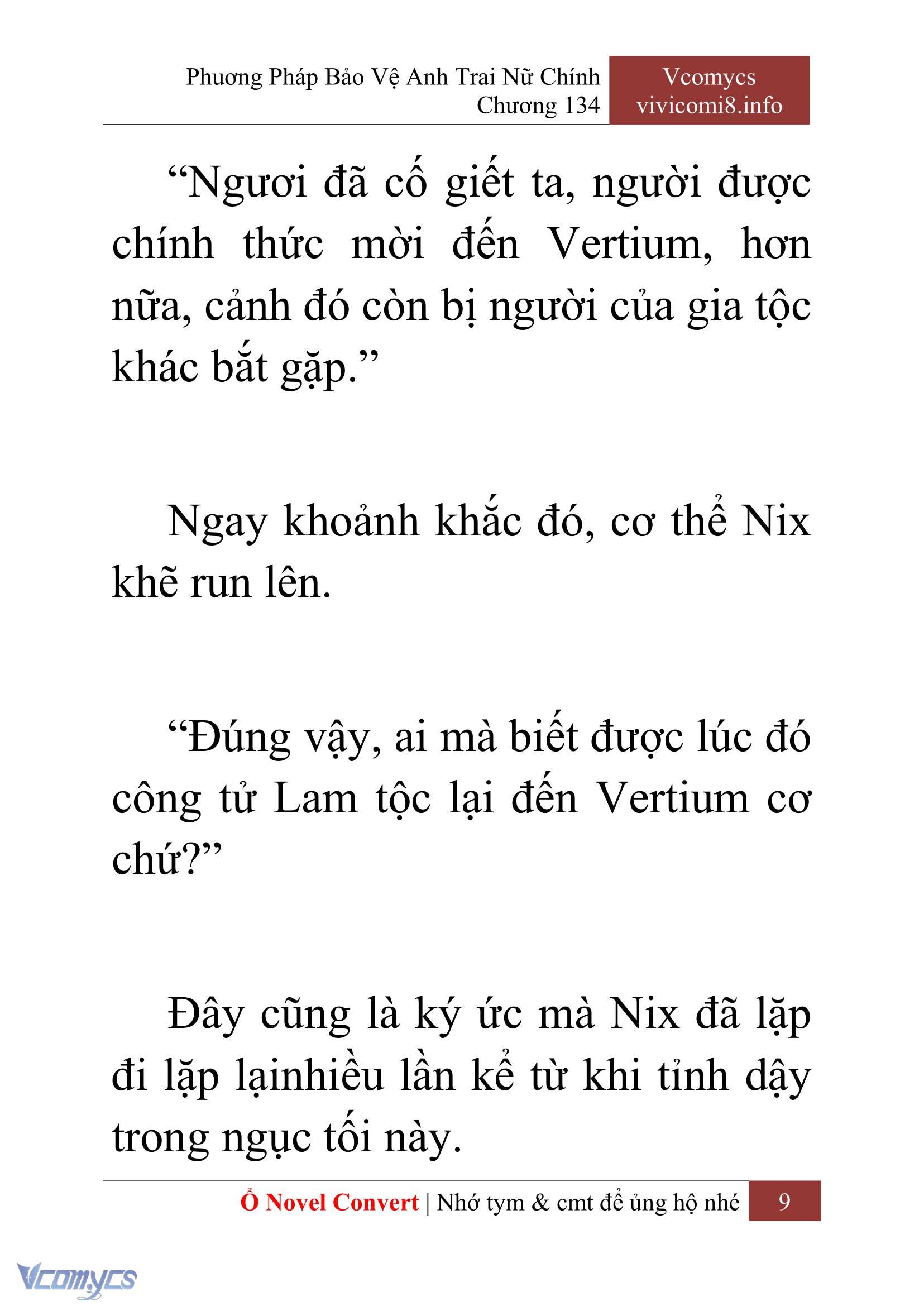 [Novel] Phương Pháp Bảo Vệ Anh Trai Nữ Chính Chap 134 - Trang 2