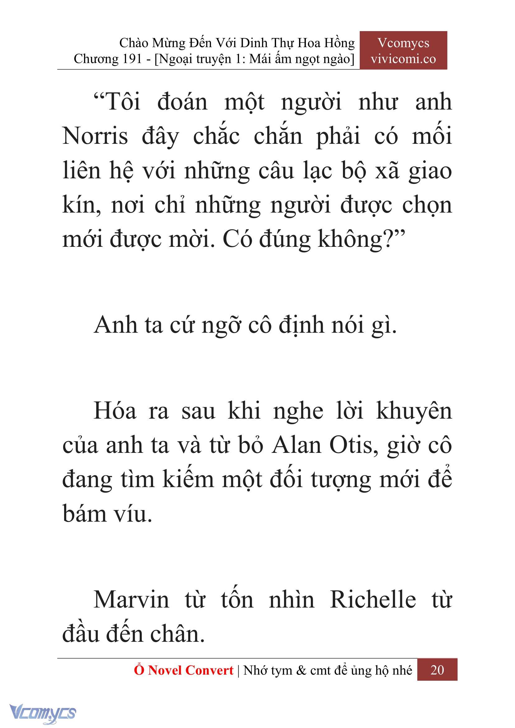 [Novel] Chào Mừng Đến Với Dinh Thự Hoa Hồng Chap 191 - Trang 2