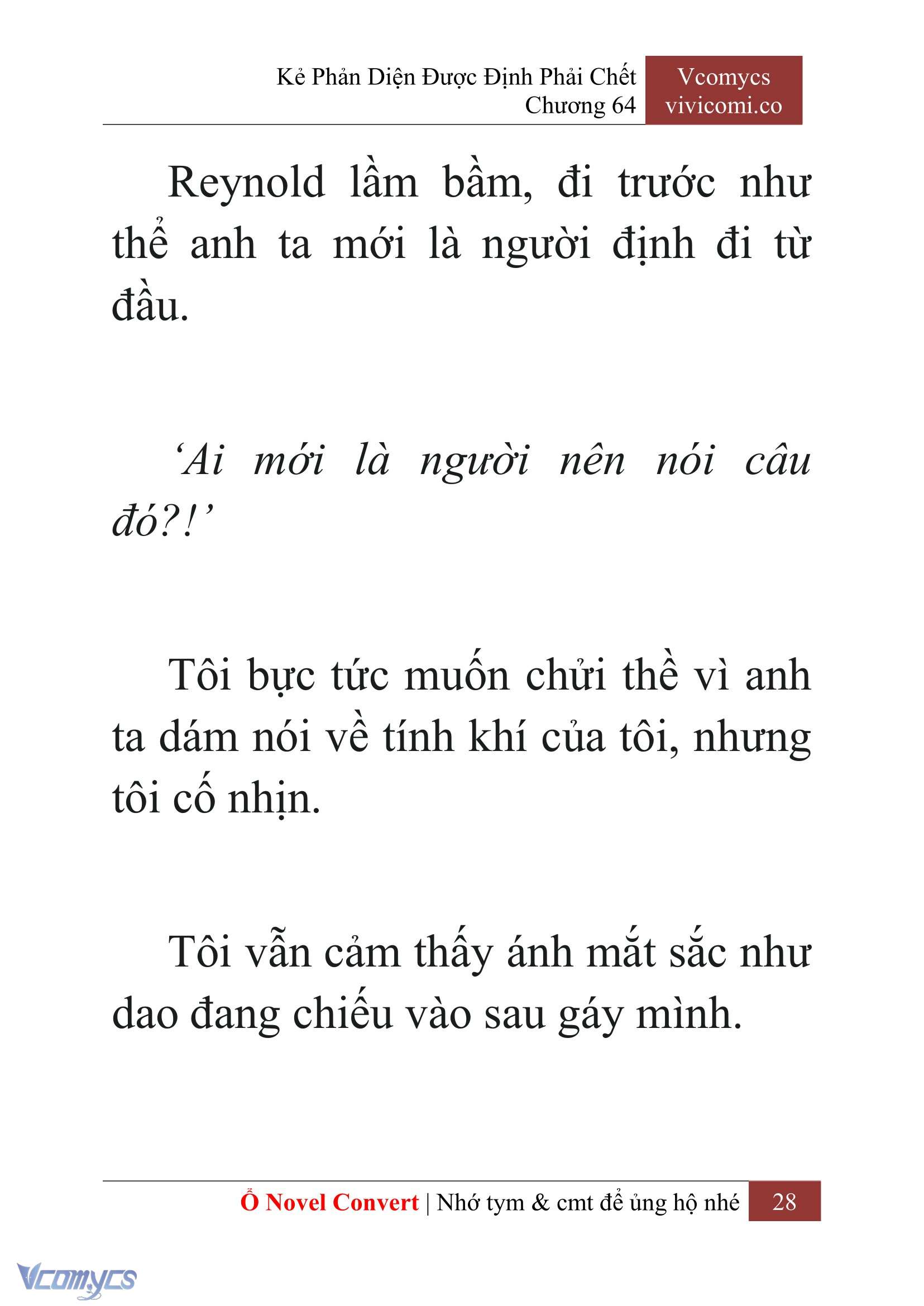 [Novel] Kẻ Phản Diện Được Định Phải Chết Chap 64 - Trang 2