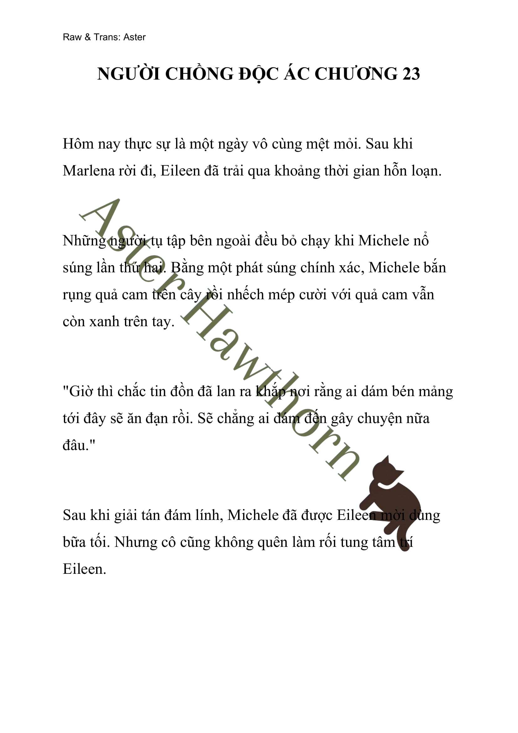 [NOVEL] Người Chồng Độc Ác Chap 23 - Trang 2