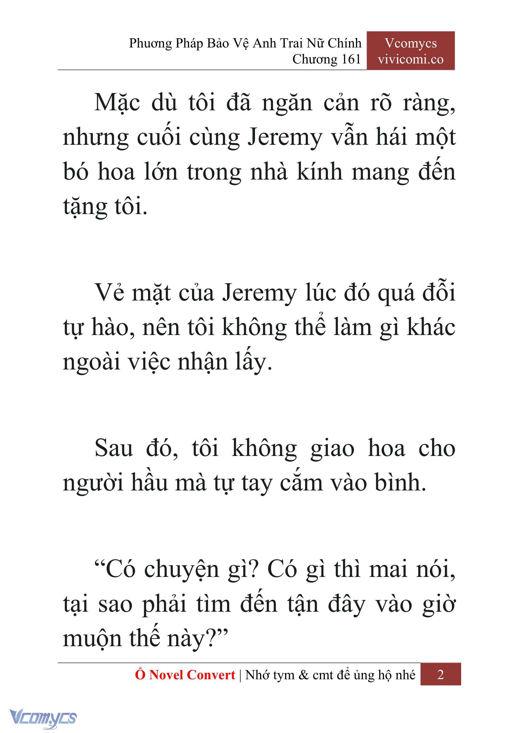 [Novel] Phương Pháp Bảo Vệ Anh Trai Nữ Chính Chap 161 - Trang 2