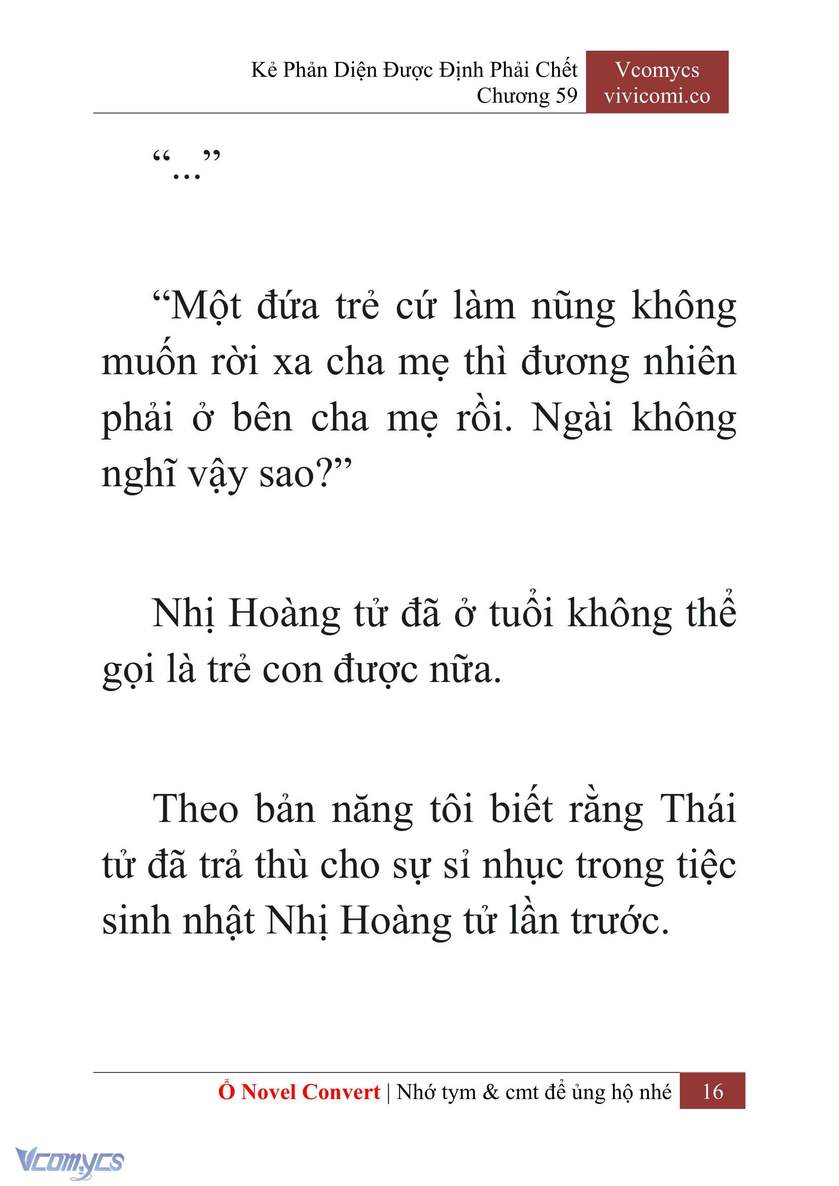 [Novel] Kẻ Phản Diện Được Định Phải Chết Chap 59 - Trang 2