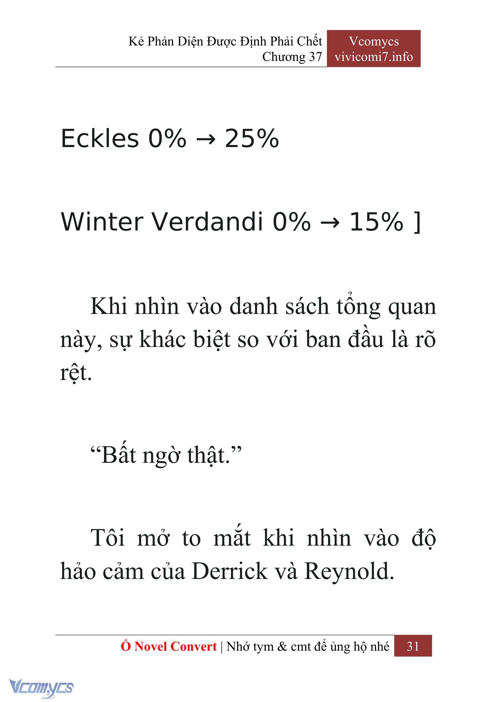 [Novel] Kẻ Phản Diện Được Định Phải Chết Chap 37 - Trang 2