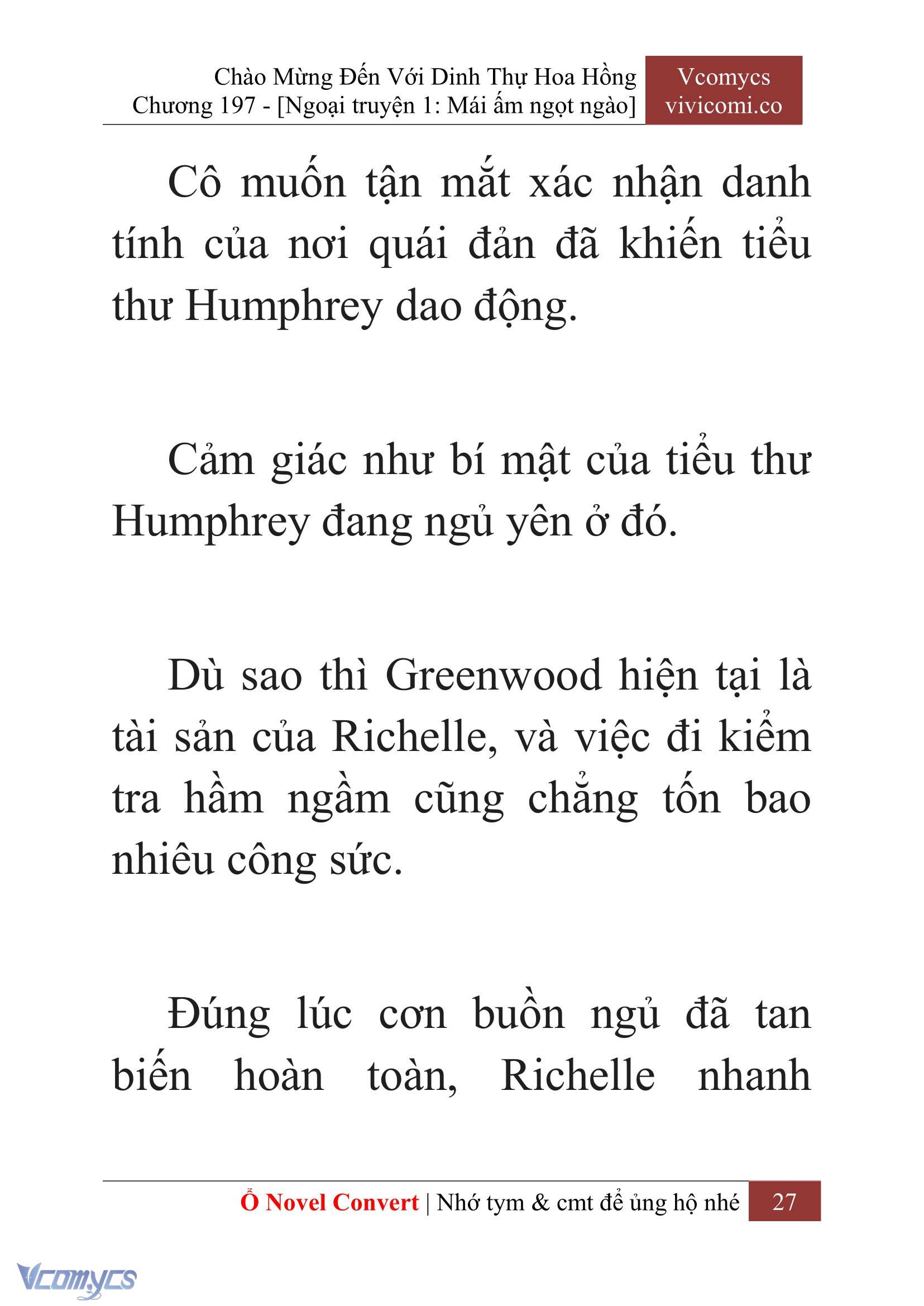 [Novel] Chào Mừng Đến Với Dinh Thự Hoa Hồng Chap 197 - Trang 2