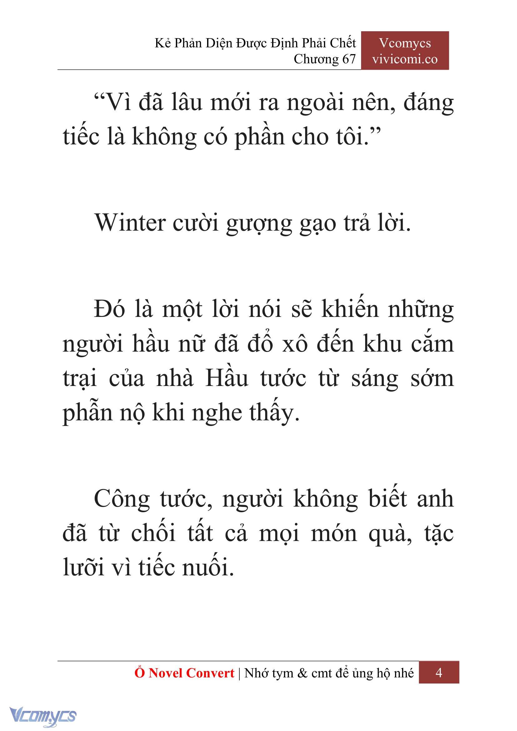 [Novel] Kẻ Phản Diện Được Định Phải Chết Chap 67 - Trang 2
