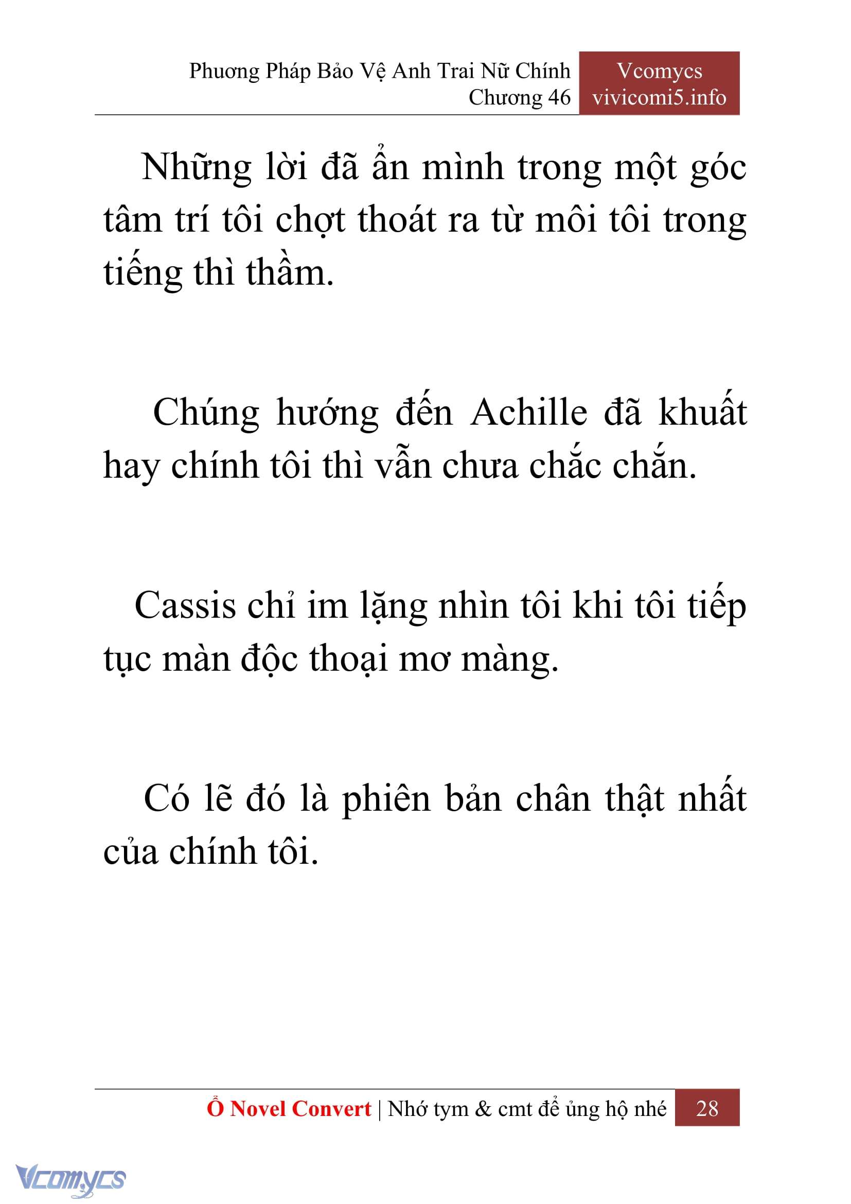 [Novel] Phương Pháp Bảo Vệ Anh Trai Nữ Chính Chap 46 - Trang 2