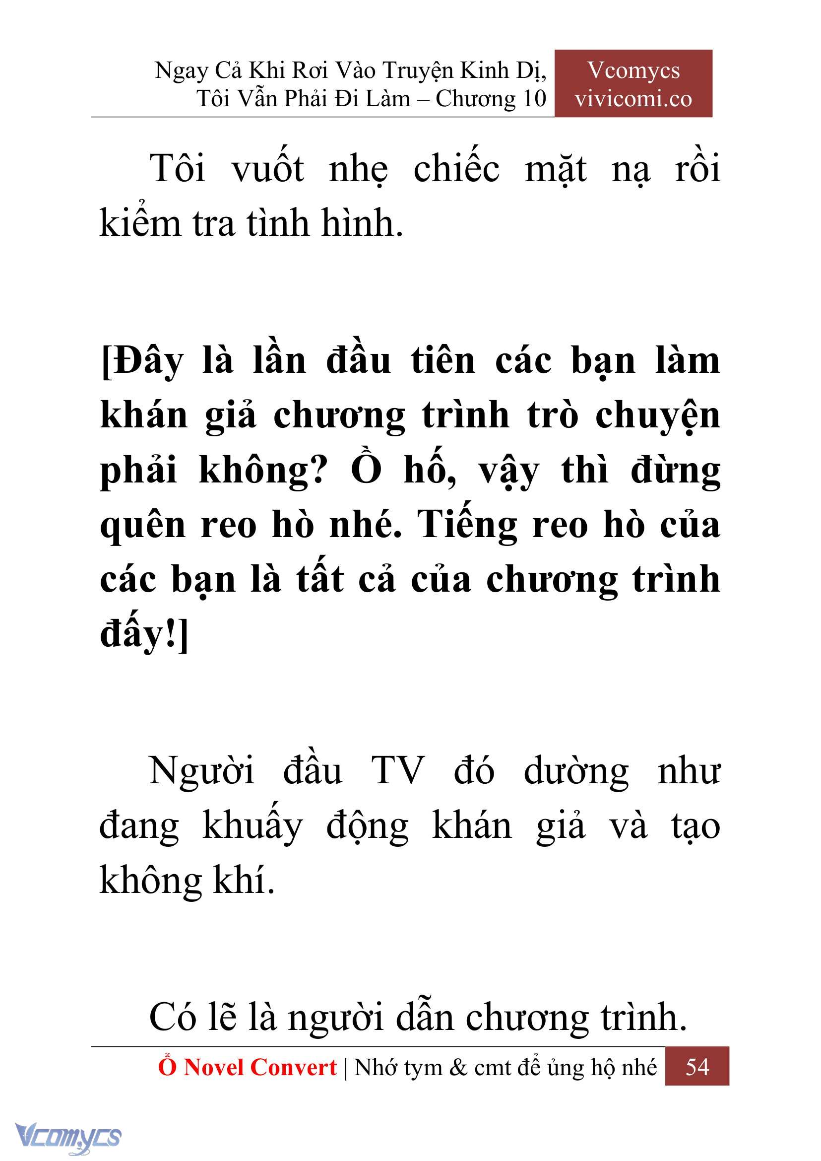 [Novel] Ngay Cả Khi Rơi Vào Truyện Kinh Dị, Tôi Vẫn Phải Đi Làm Chap 10 - Trang 2