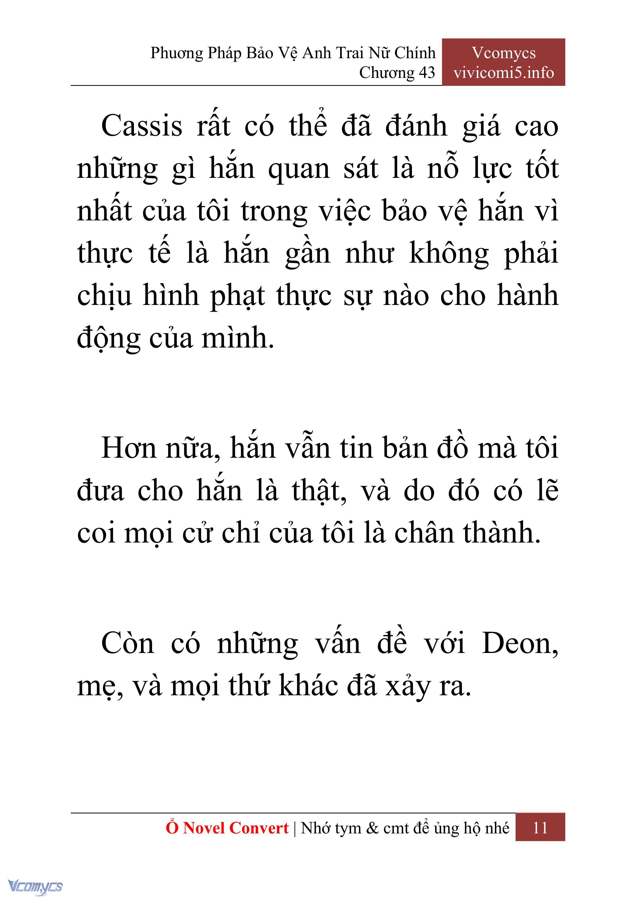 [Novel] Phương Pháp Bảo Vệ Anh Trai Nữ Chính Chap 43 - Trang 2
