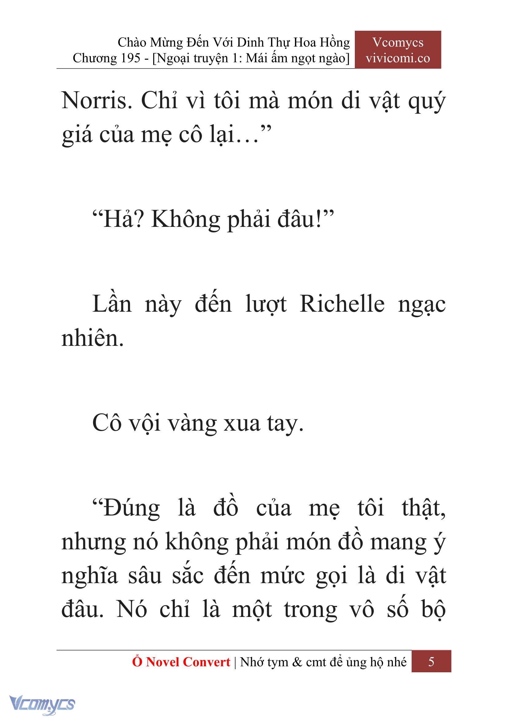 [Novel] Chào Mừng Đến Với Dinh Thự Hoa Hồng Chap 195 - Trang 2