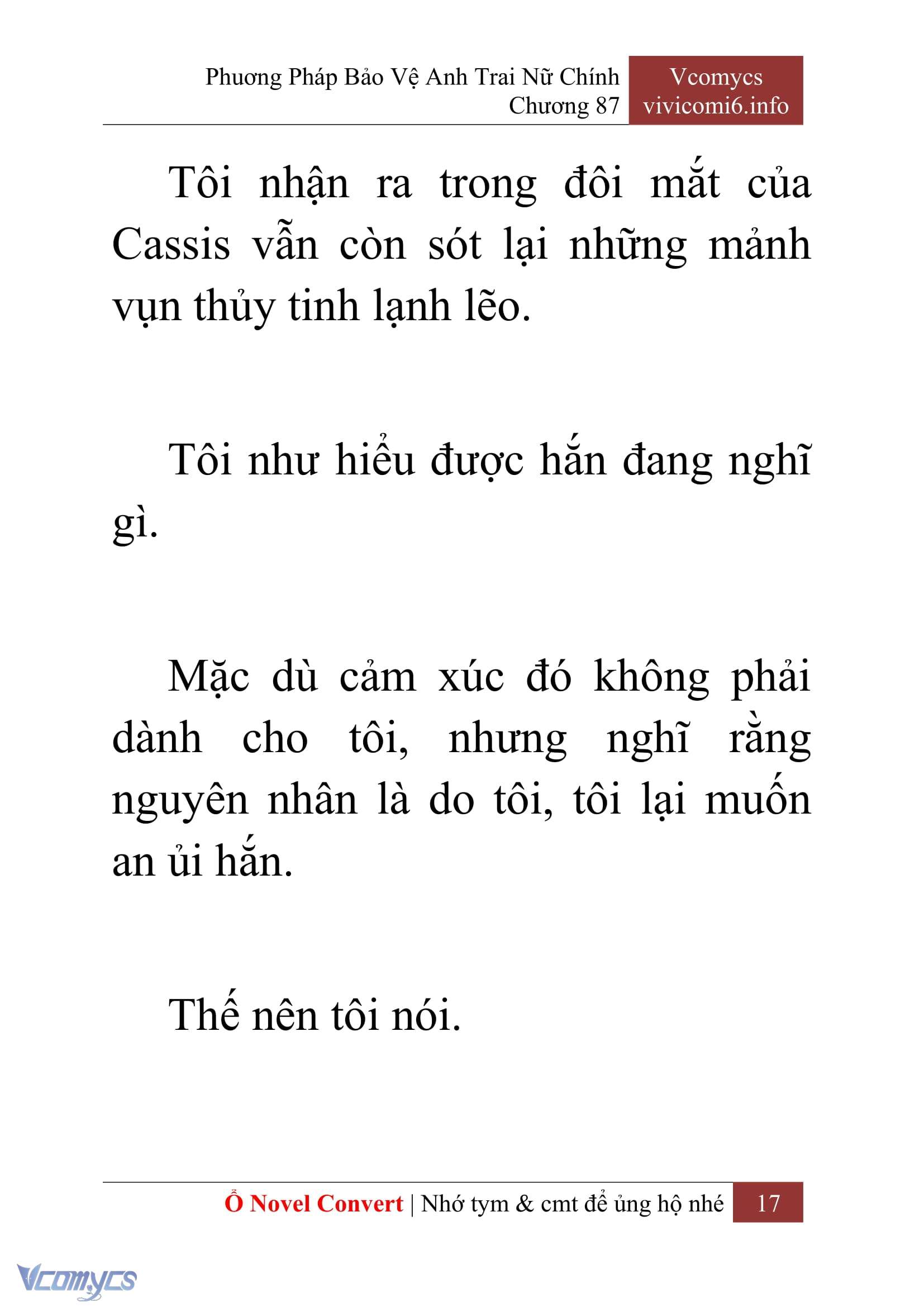 [Novel] Phương Pháp Bảo Vệ Anh Trai Nữ Chính Chap 87 - Trang 2