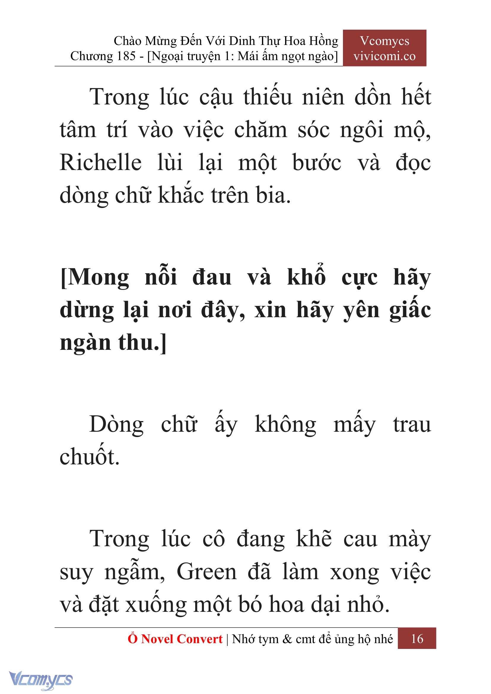 [Novel] Chào Mừng Đến Với Dinh Thự Hoa Hồng Chap 185 - Trang 2