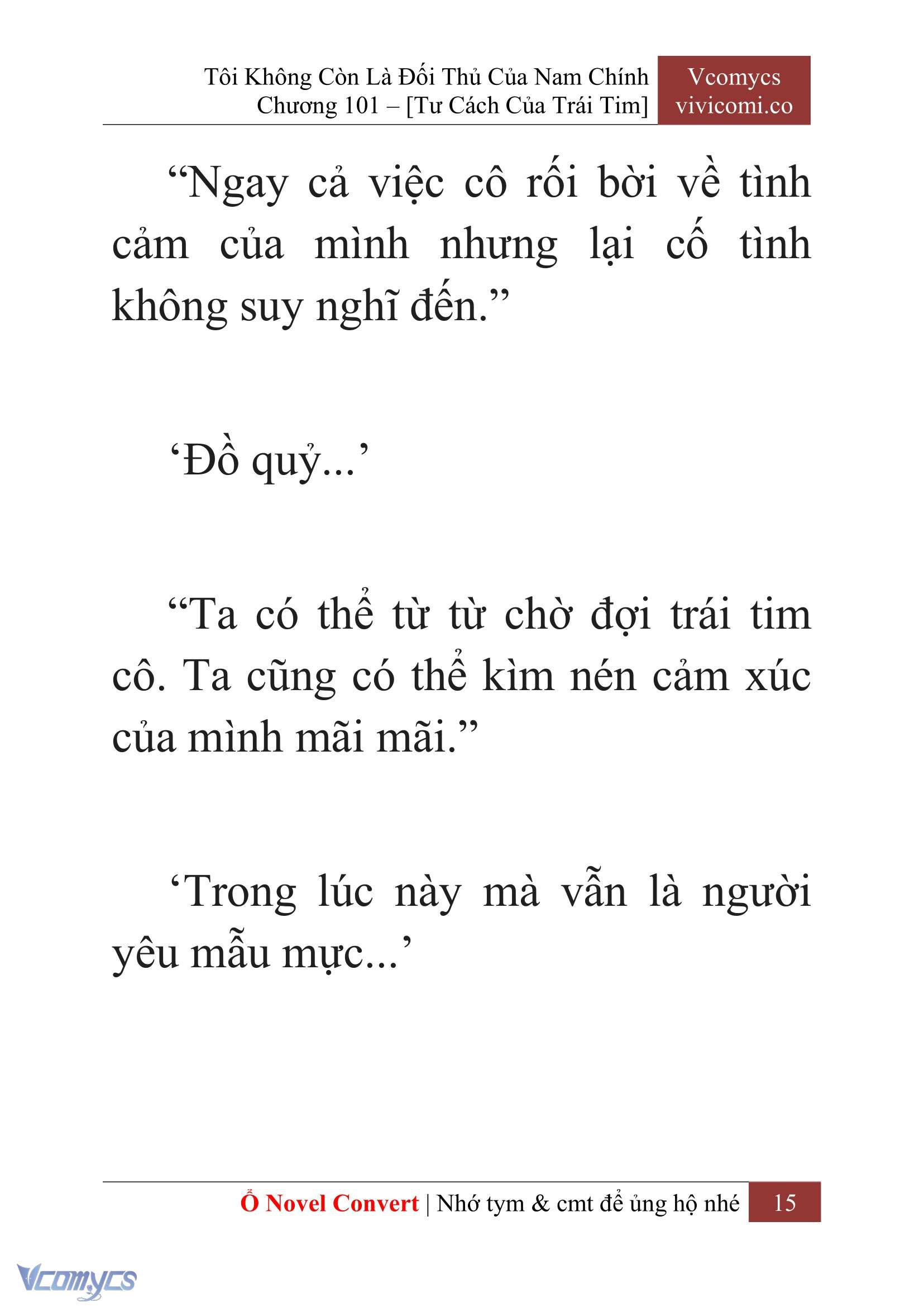 [Novel] Tôi Không Còn Là Đối Thủ Của Nam Chính Chap 101 - Trang 2