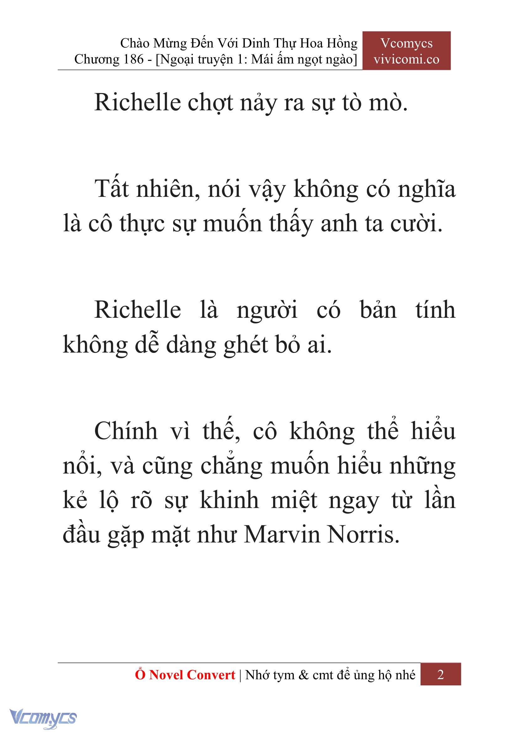 [Novel] Chào Mừng Đến Với Dinh Thự Hoa Hồng Chap 186 - Trang 2