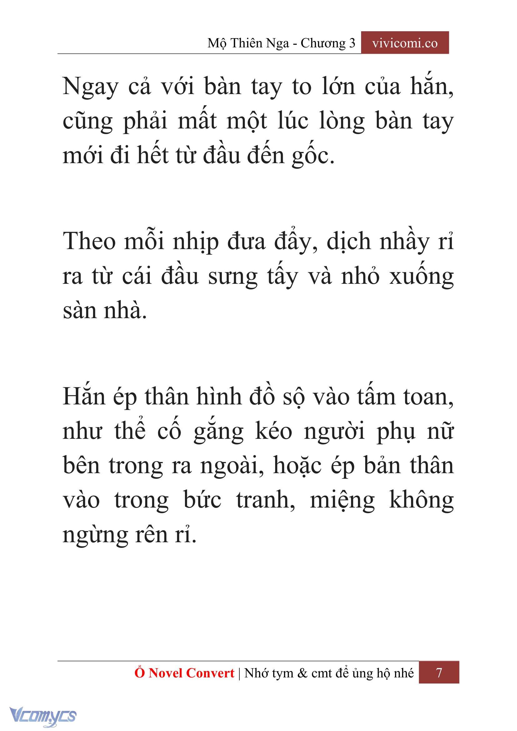 [Novel] Mộ Thiên Nga Chap 3 - Trang 2
