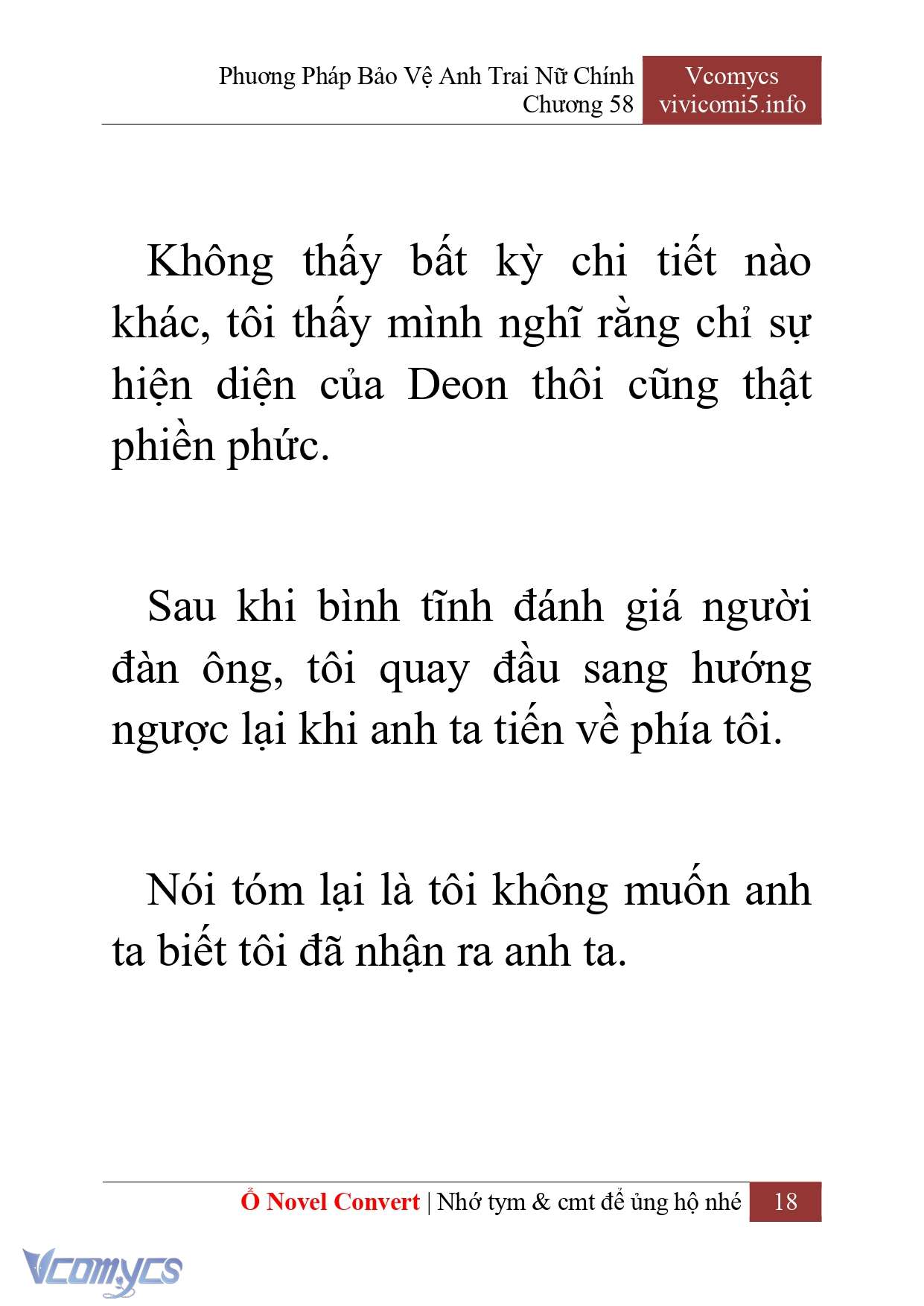 [Novel] Phương Pháp Bảo Vệ Anh Trai Nữ Chính Chap 58 - Trang 2