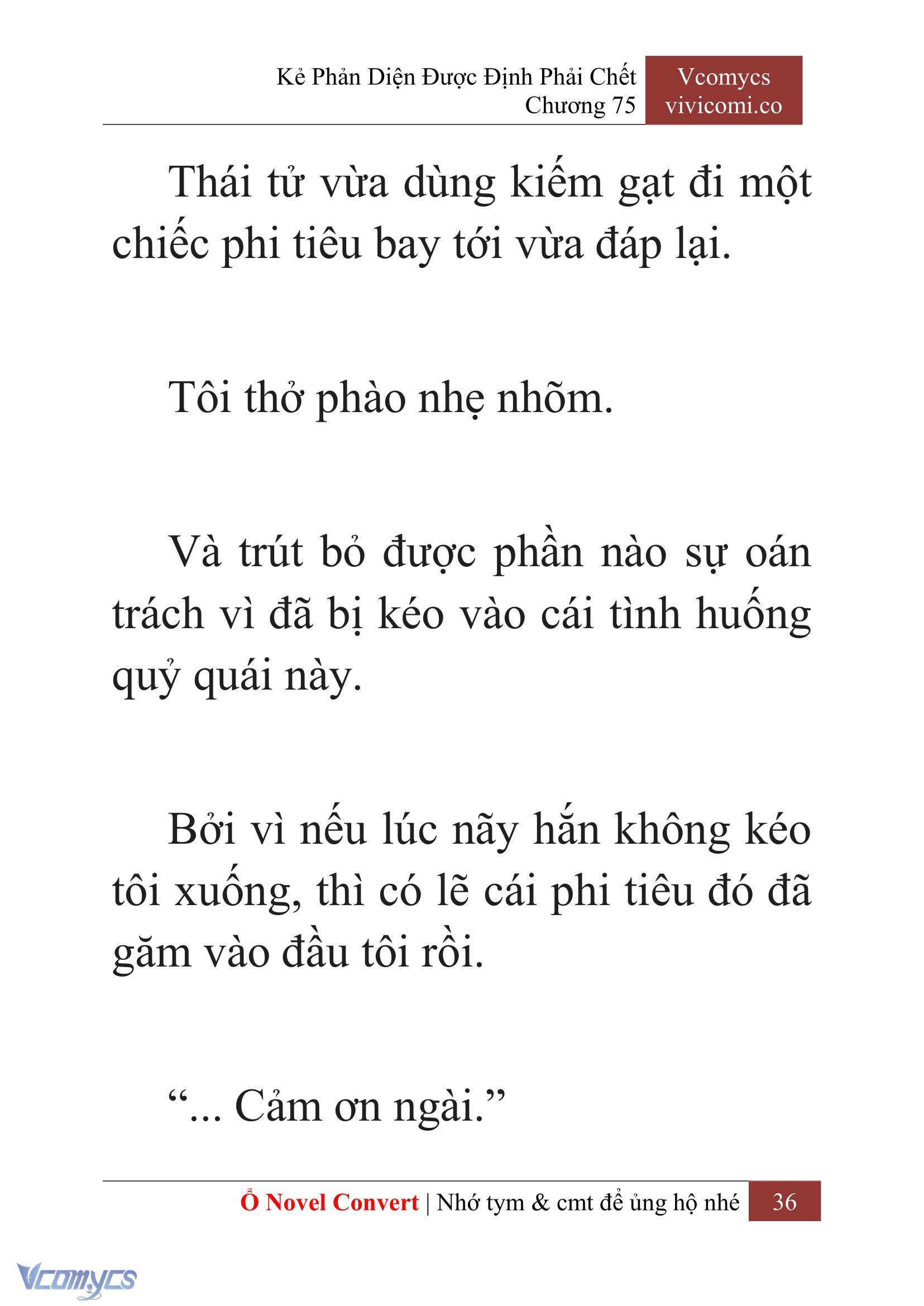 [Novel] Kẻ Phản Diện Được Định Phải Chết Chap 75 - Next Chap 76