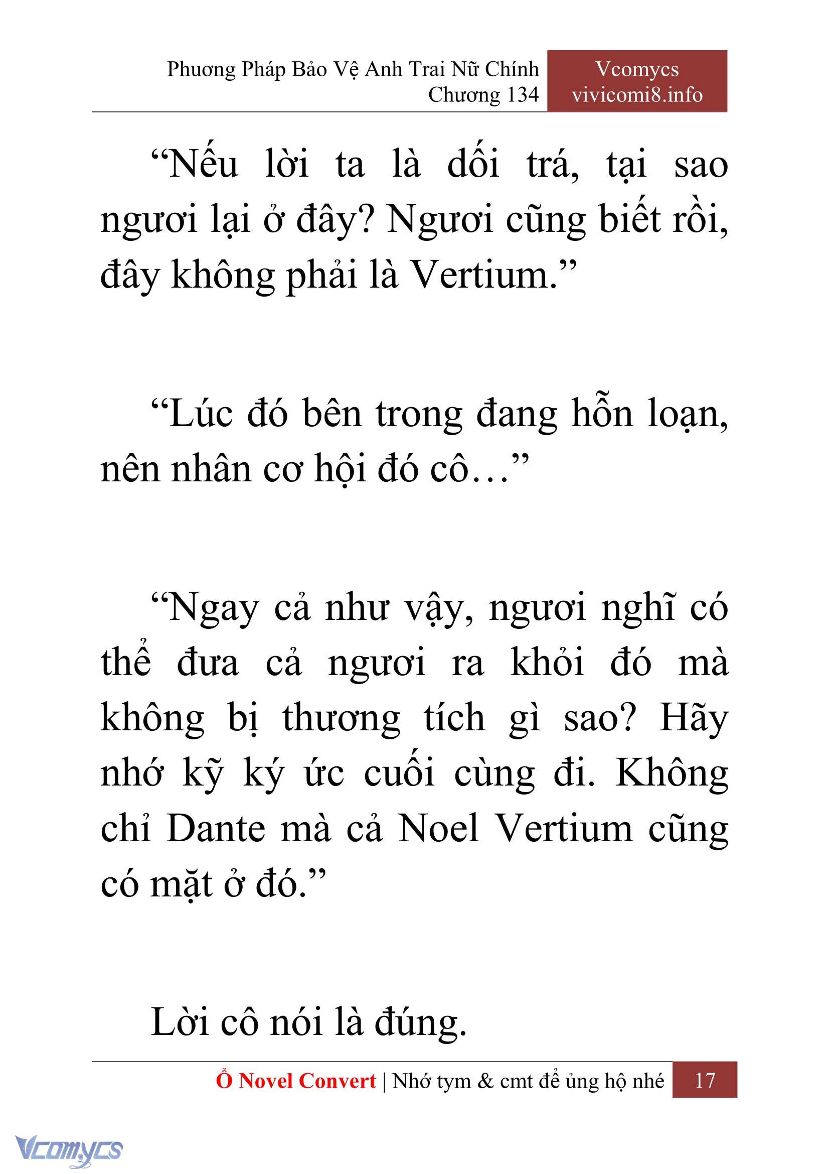 [Novel] Phương Pháp Bảo Vệ Anh Trai Nữ Chính Chap 134 - Trang 2
