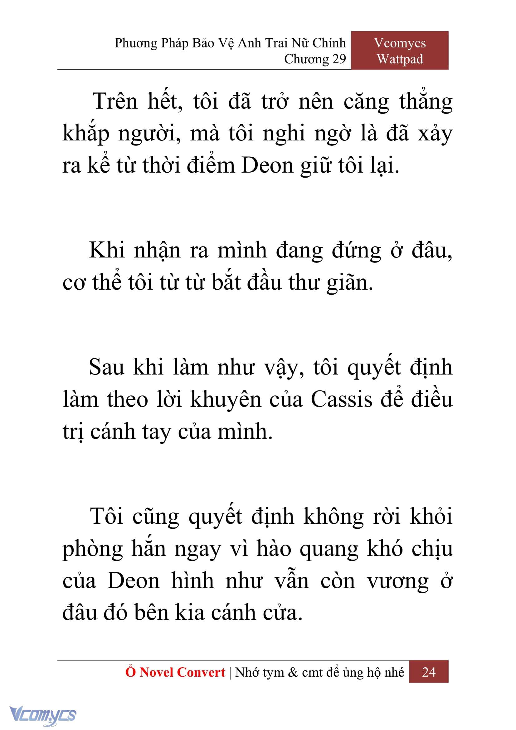 [Novel] Phương Pháp Bảo Vệ Anh Trai Nữ Chính Chap 29 - Trang 2
