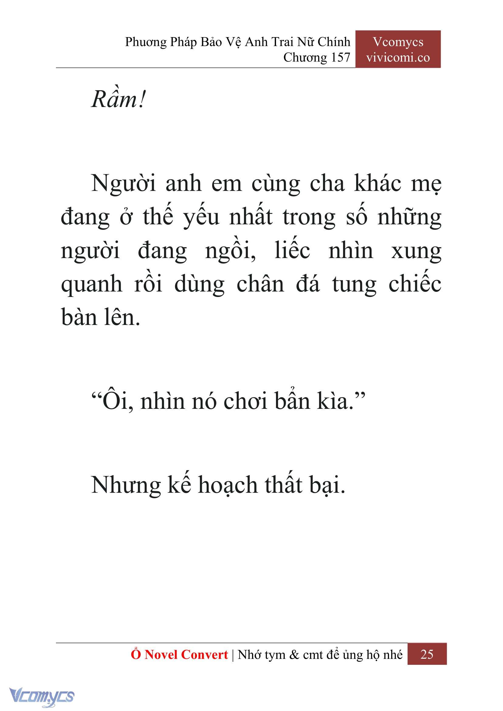 [Novel] Phương Pháp Bảo Vệ Anh Trai Nữ Chính Chap 157 - Trang 2